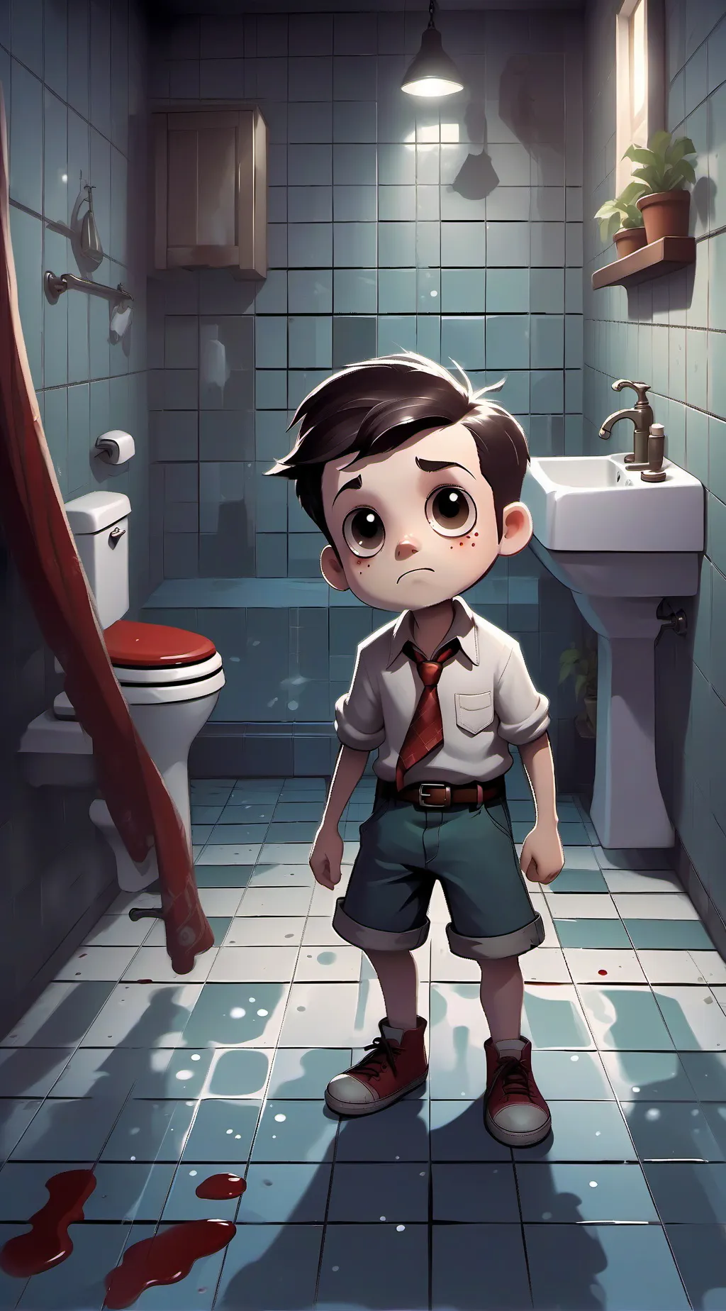 ai character: alone 2 background