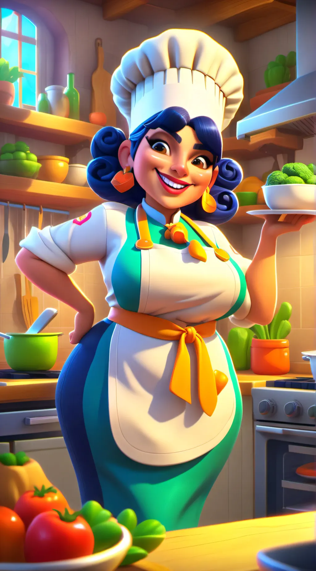 ai character: Mexican Chef background