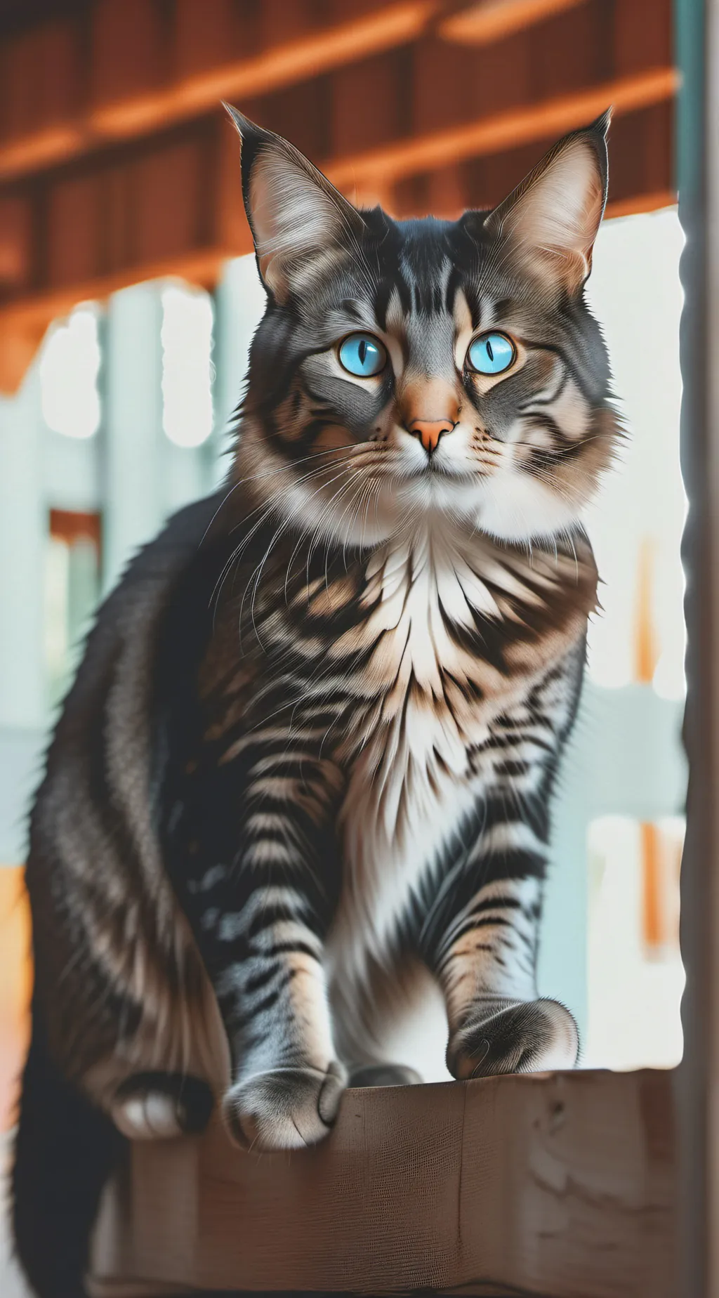 ai character: Beach background