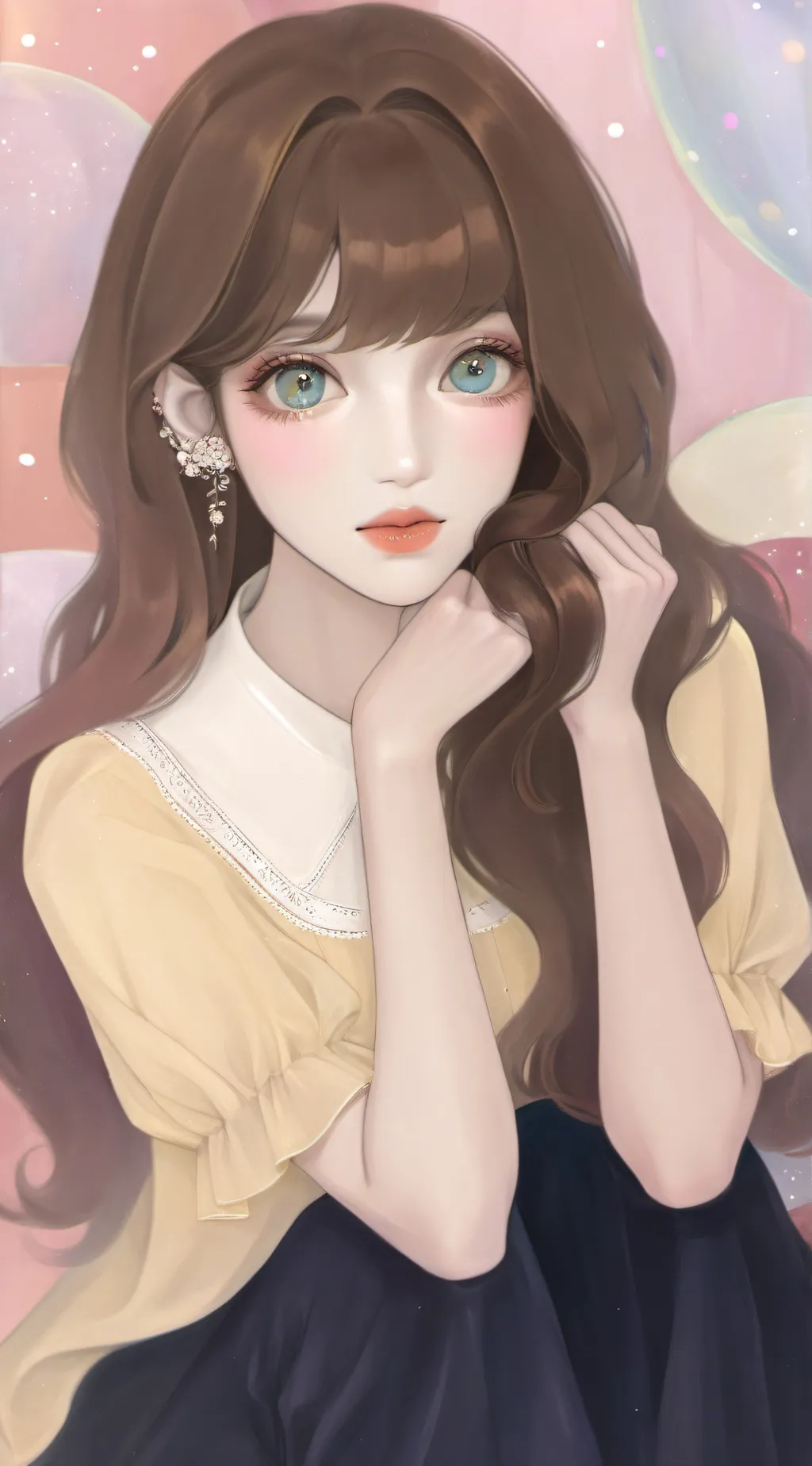 ai character: Rose background
