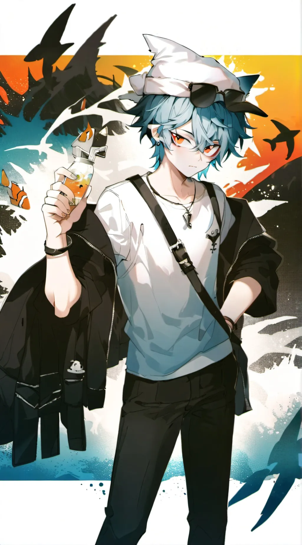 ai character: Ajkula background