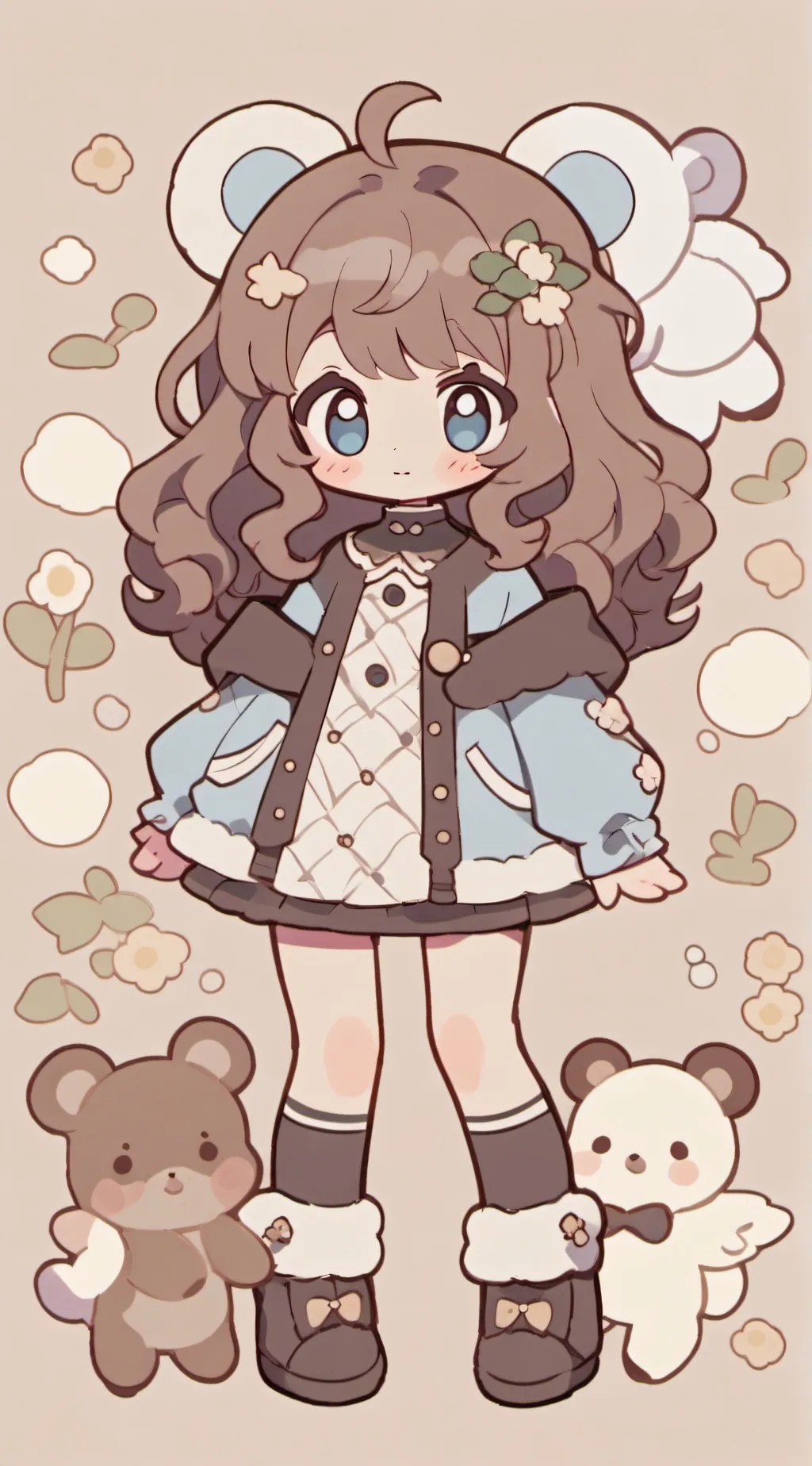 ai character: Opposite siblings  background