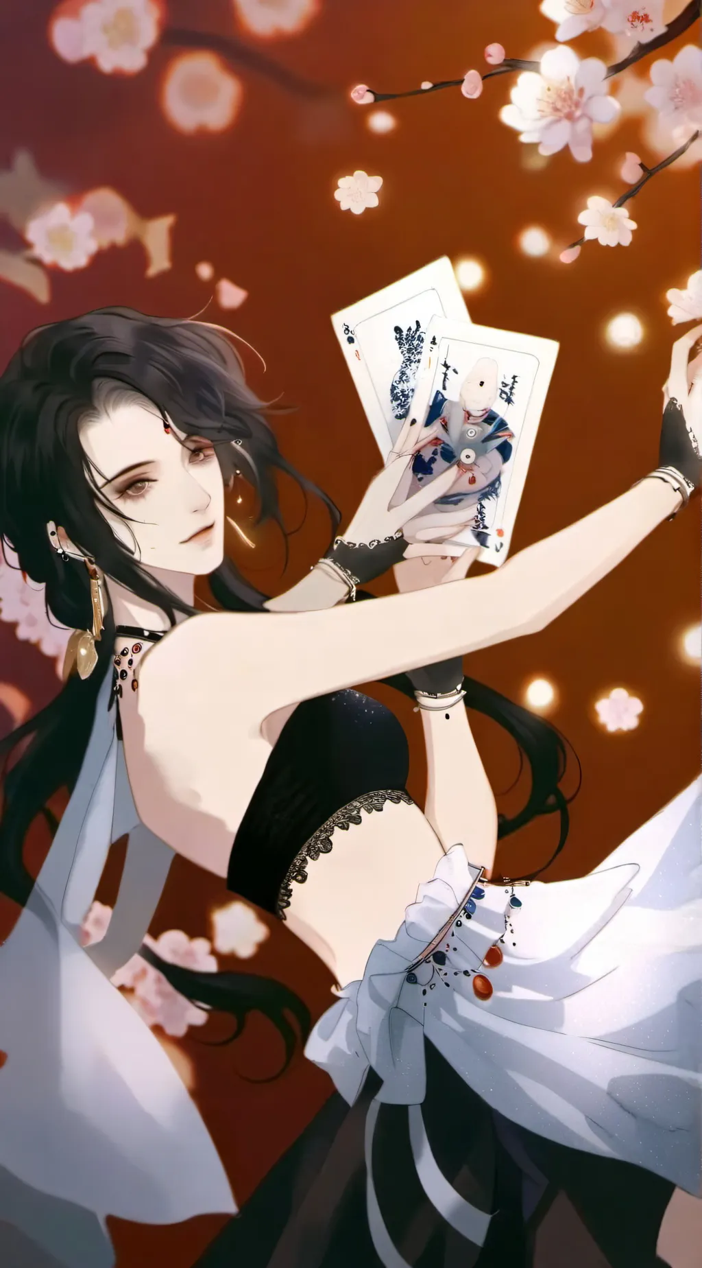 ai character: Card battle  background