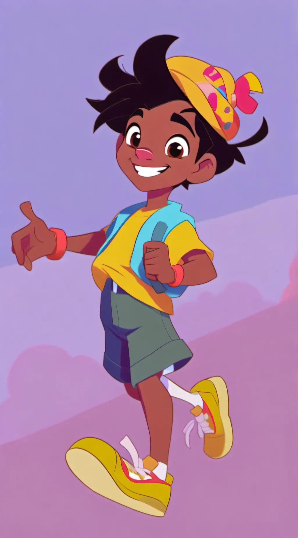 ai character: Pink mink killer💅💀 background