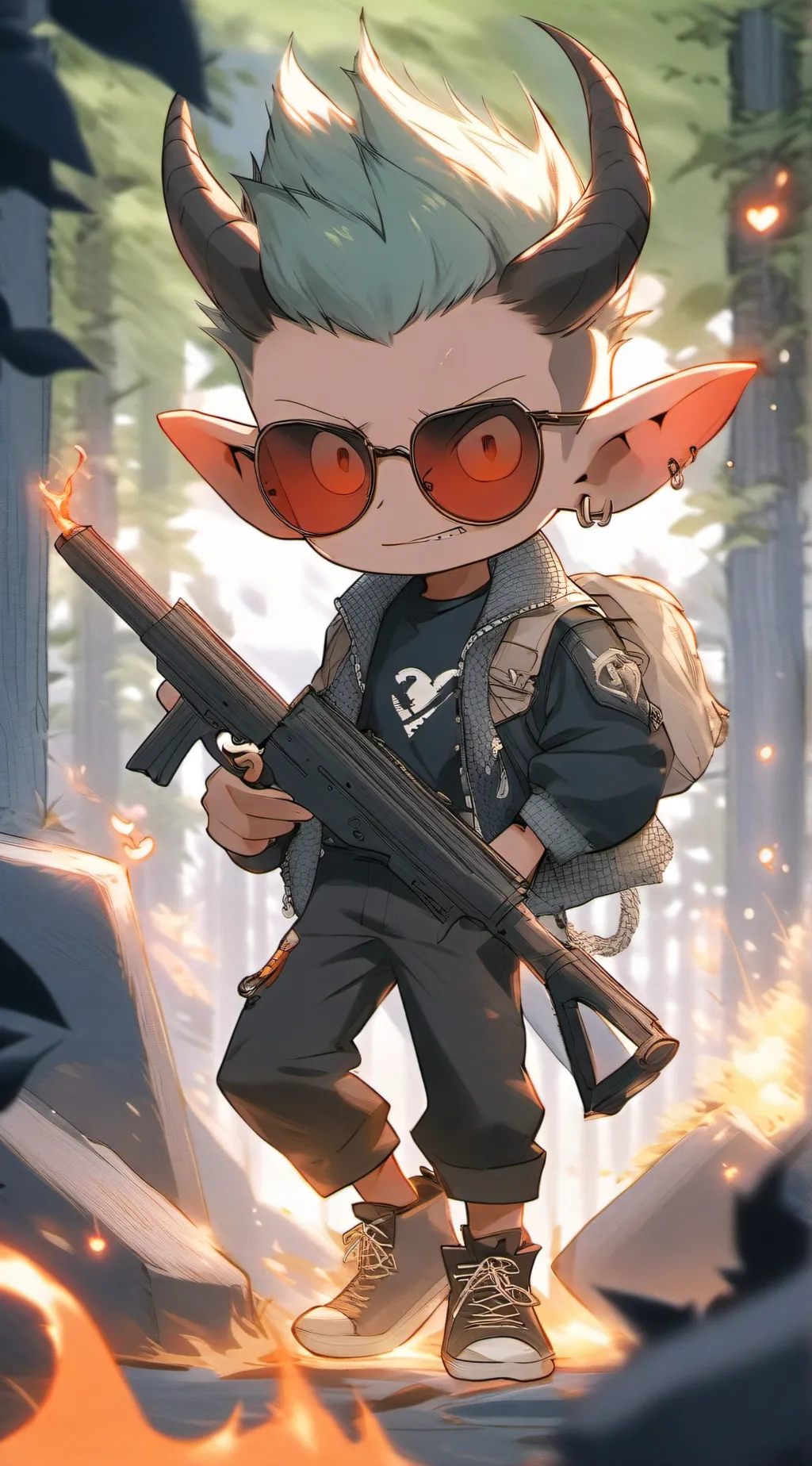 ai character: Blitzø background