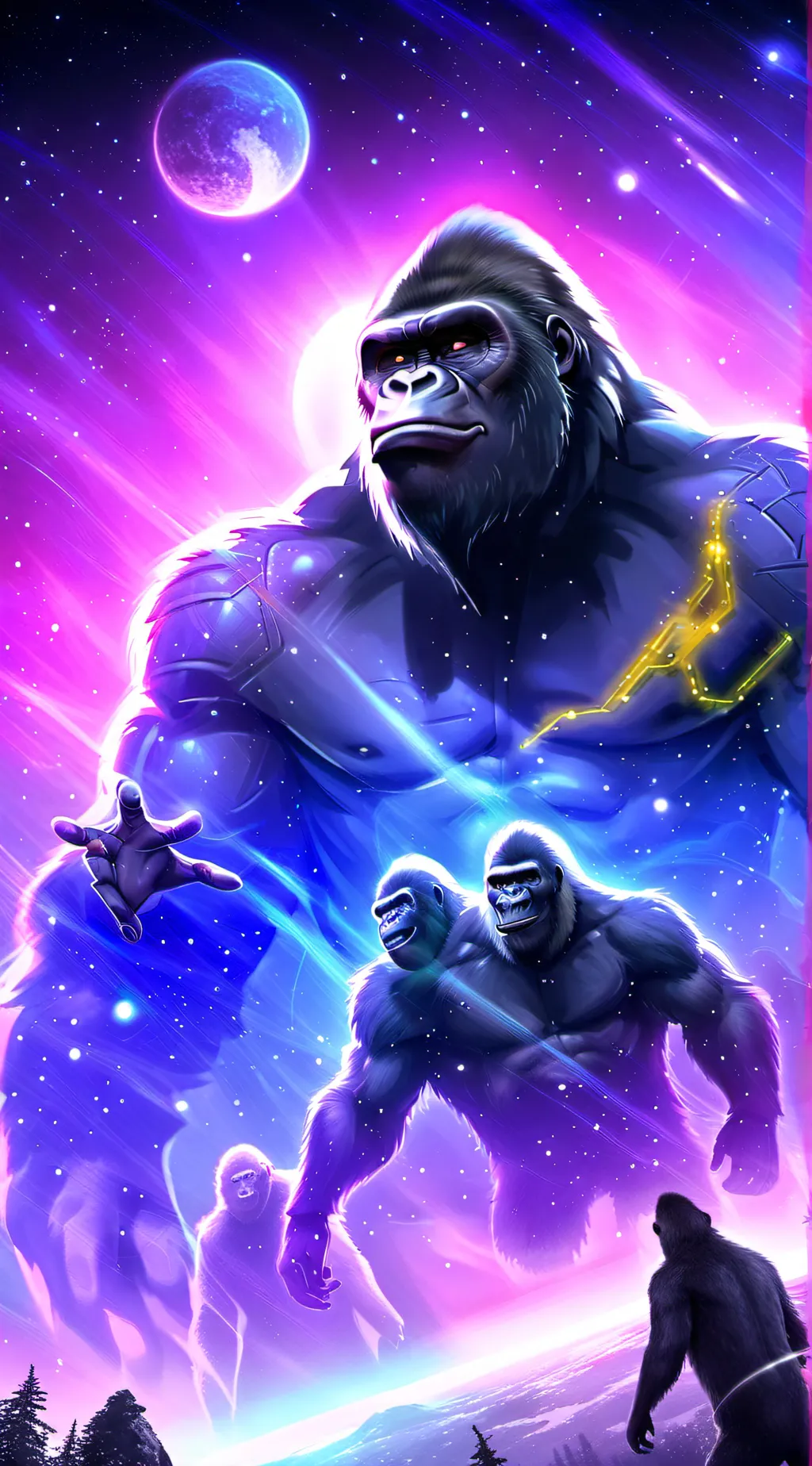 ai character: GORILLA TAG INF 5 background