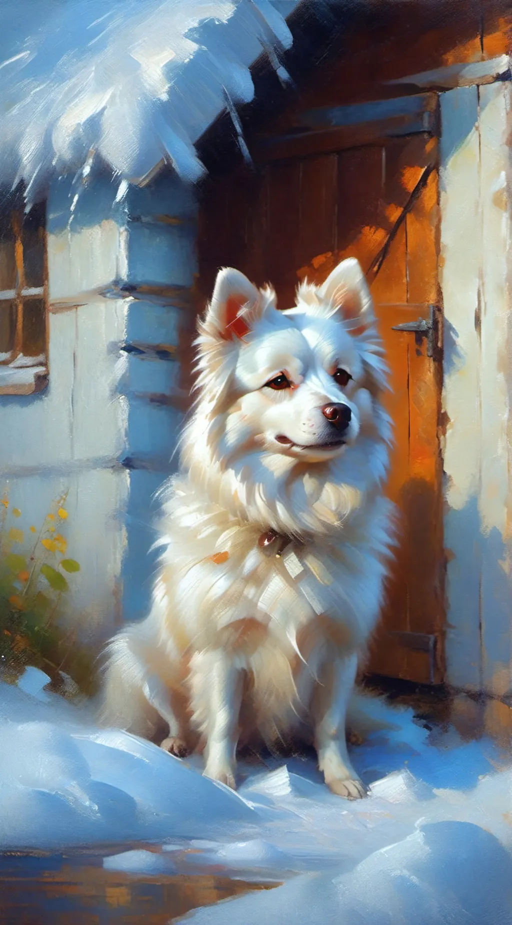 ai character: fluffy background