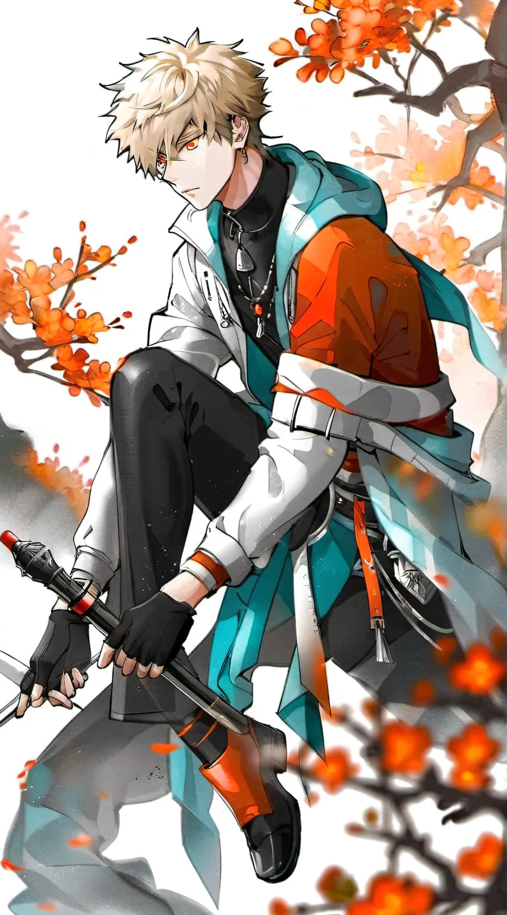 ai character: Bakugo katsuki  background