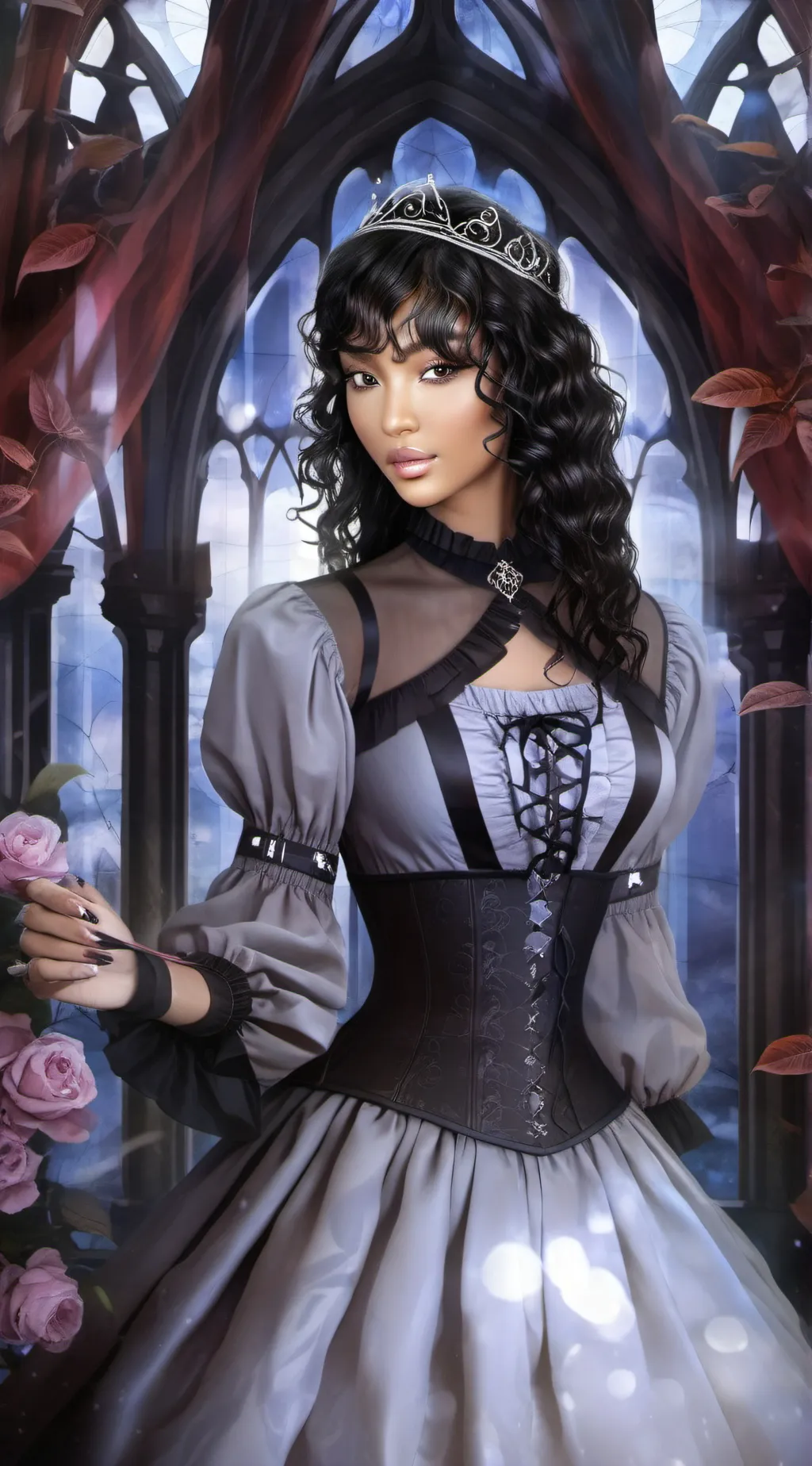 ai character: Aurora  background