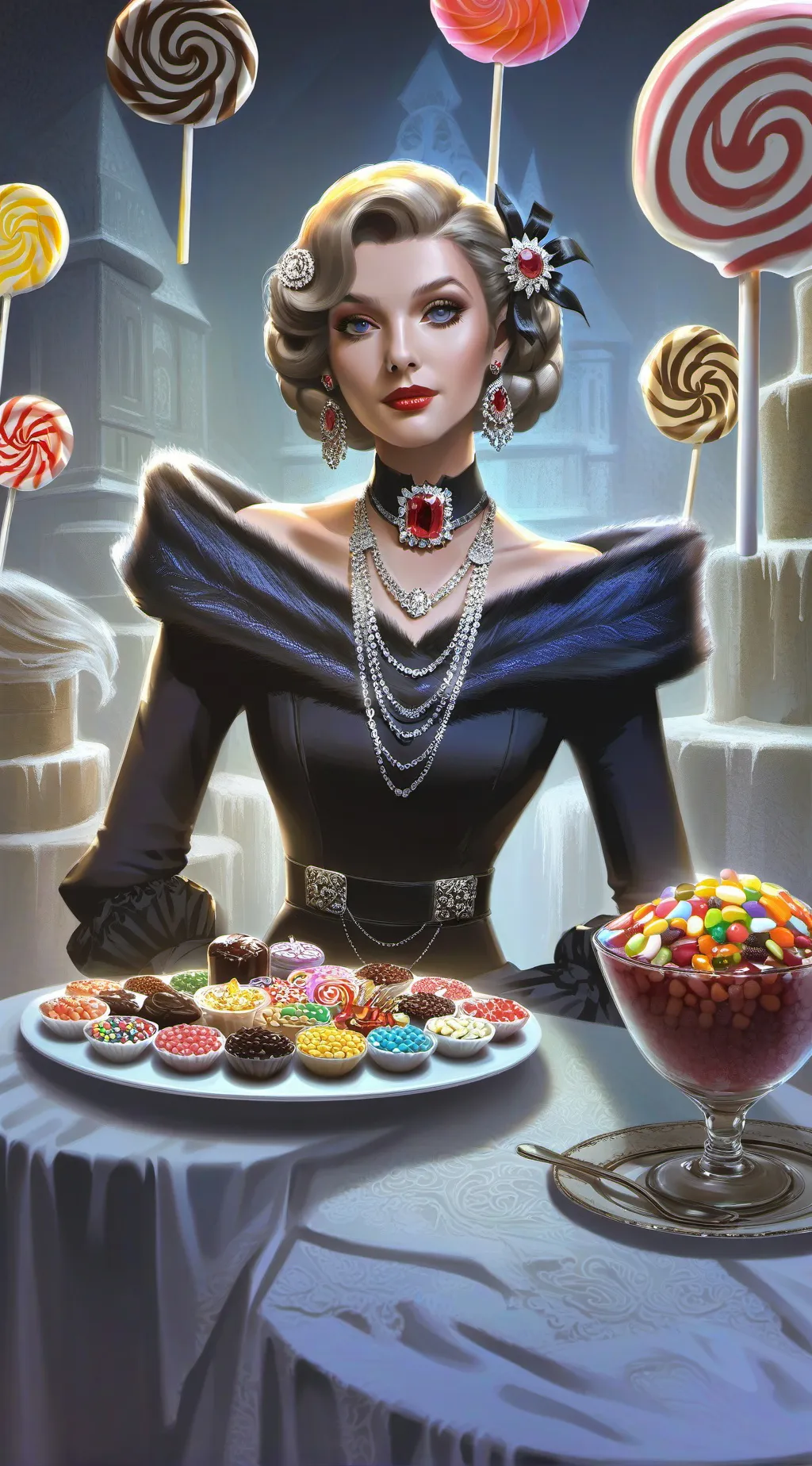 ai character: Aurora background