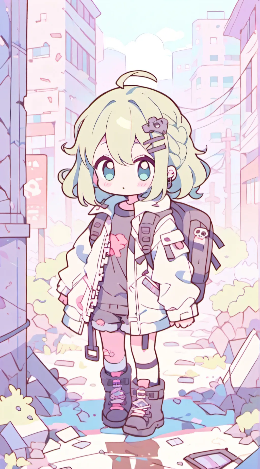 ai character: Mha X Y/N zombie  background