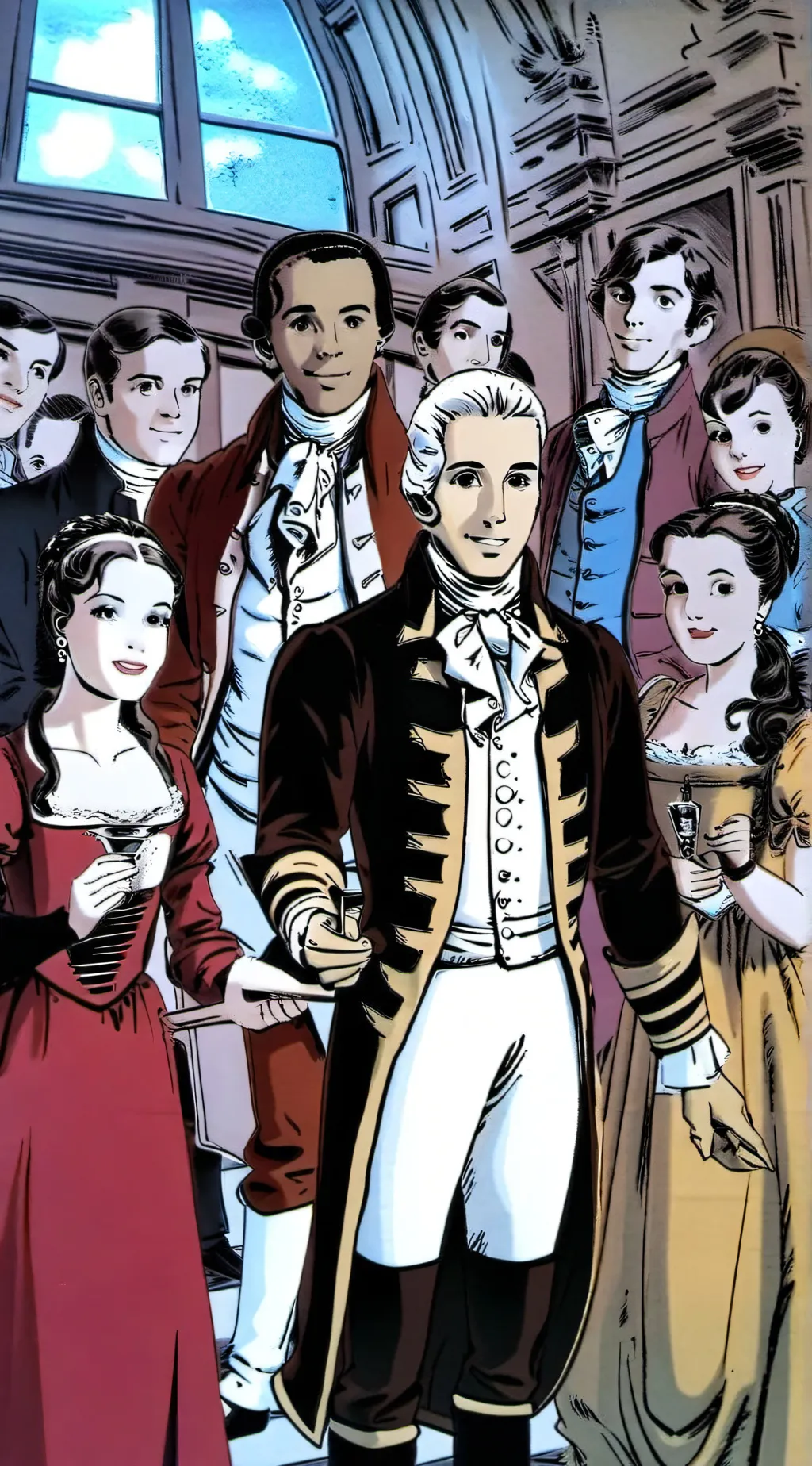 ai character: ✨️Hamilton✨️ background