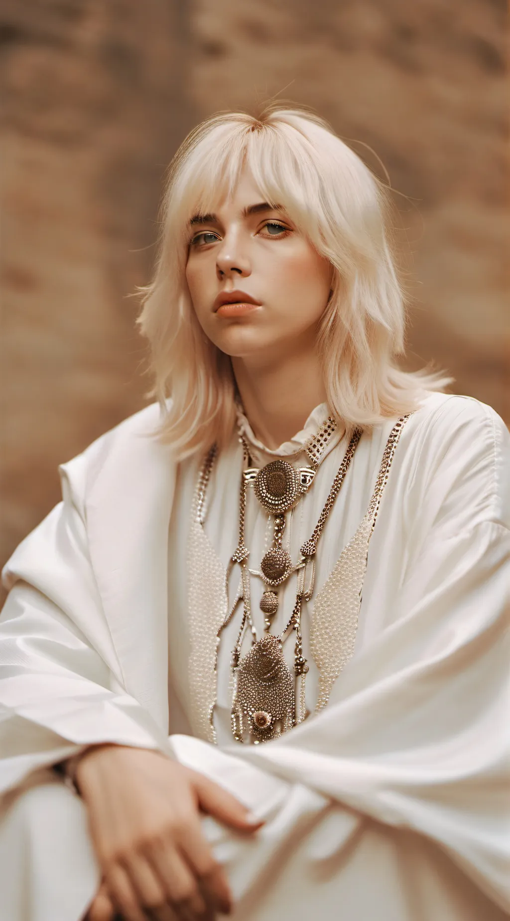 ai character: BILLIE EILISH background