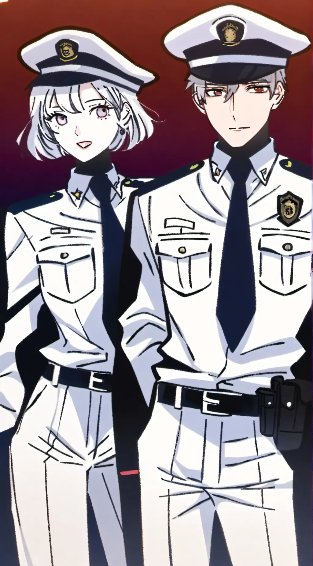 ai character: Twin Cops background