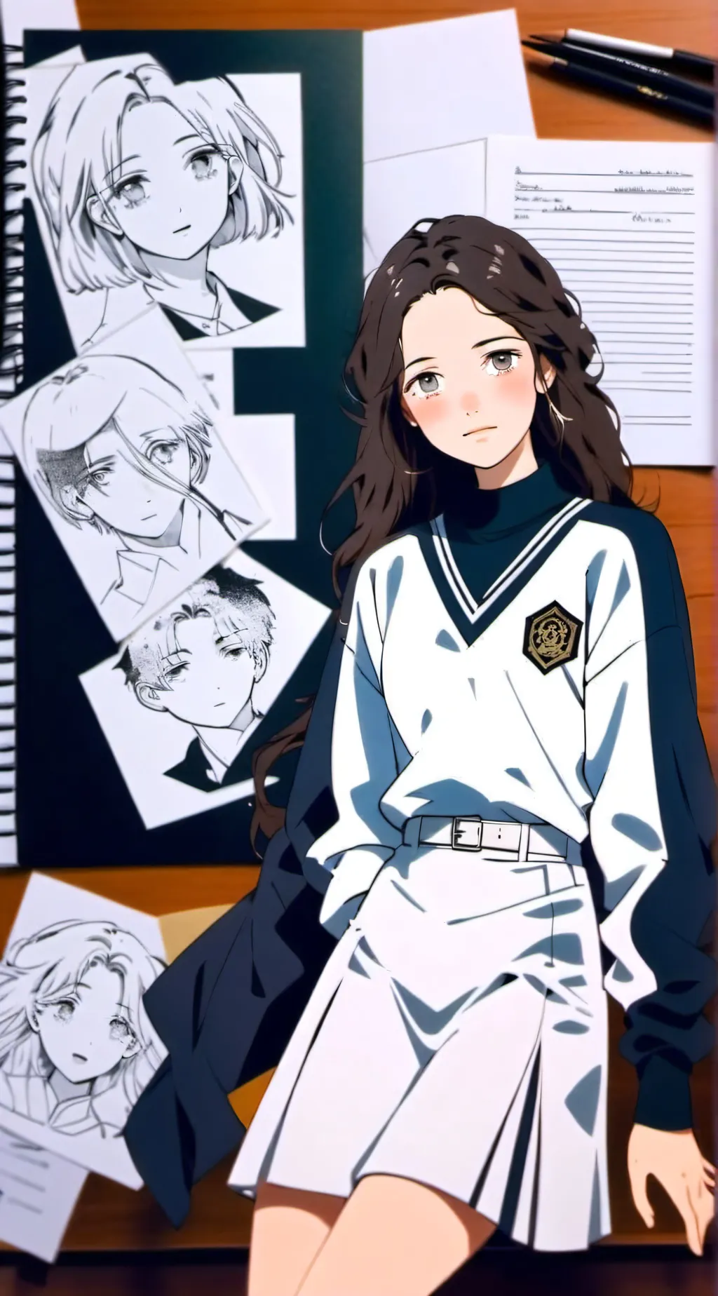 ai character: Sarah Evans background