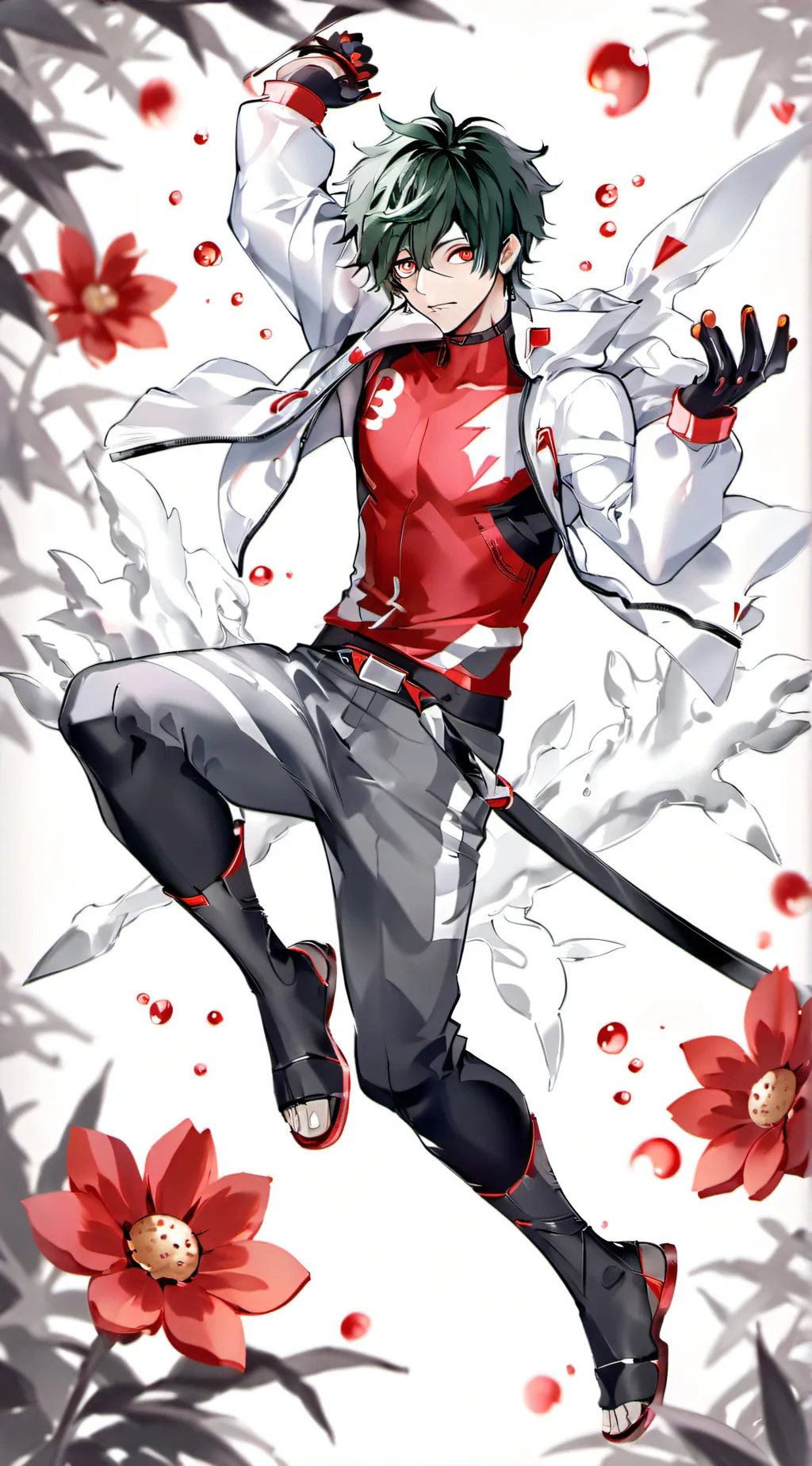 ai character: MHA wolf background