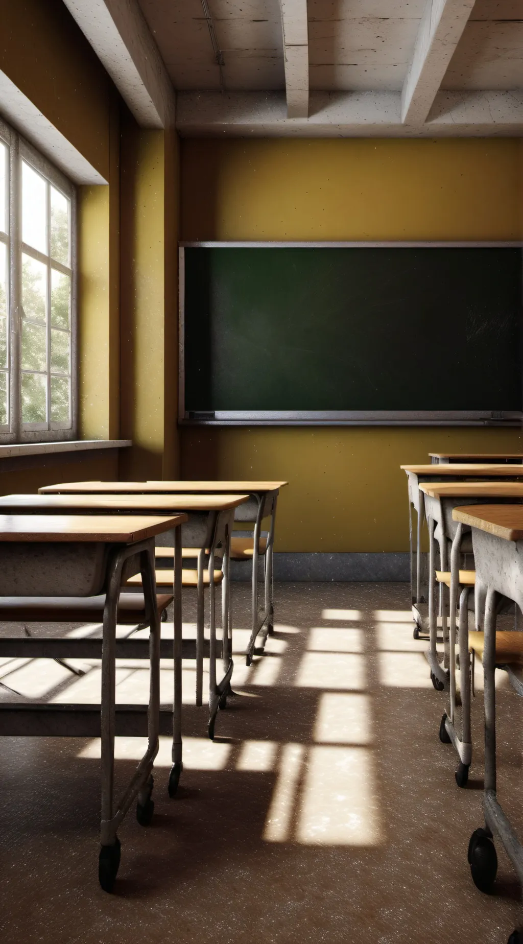 ai character: GRADE 6 CLASSROOM! background