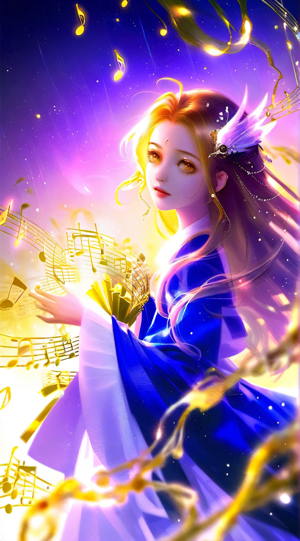 ai character: Music Girl! background