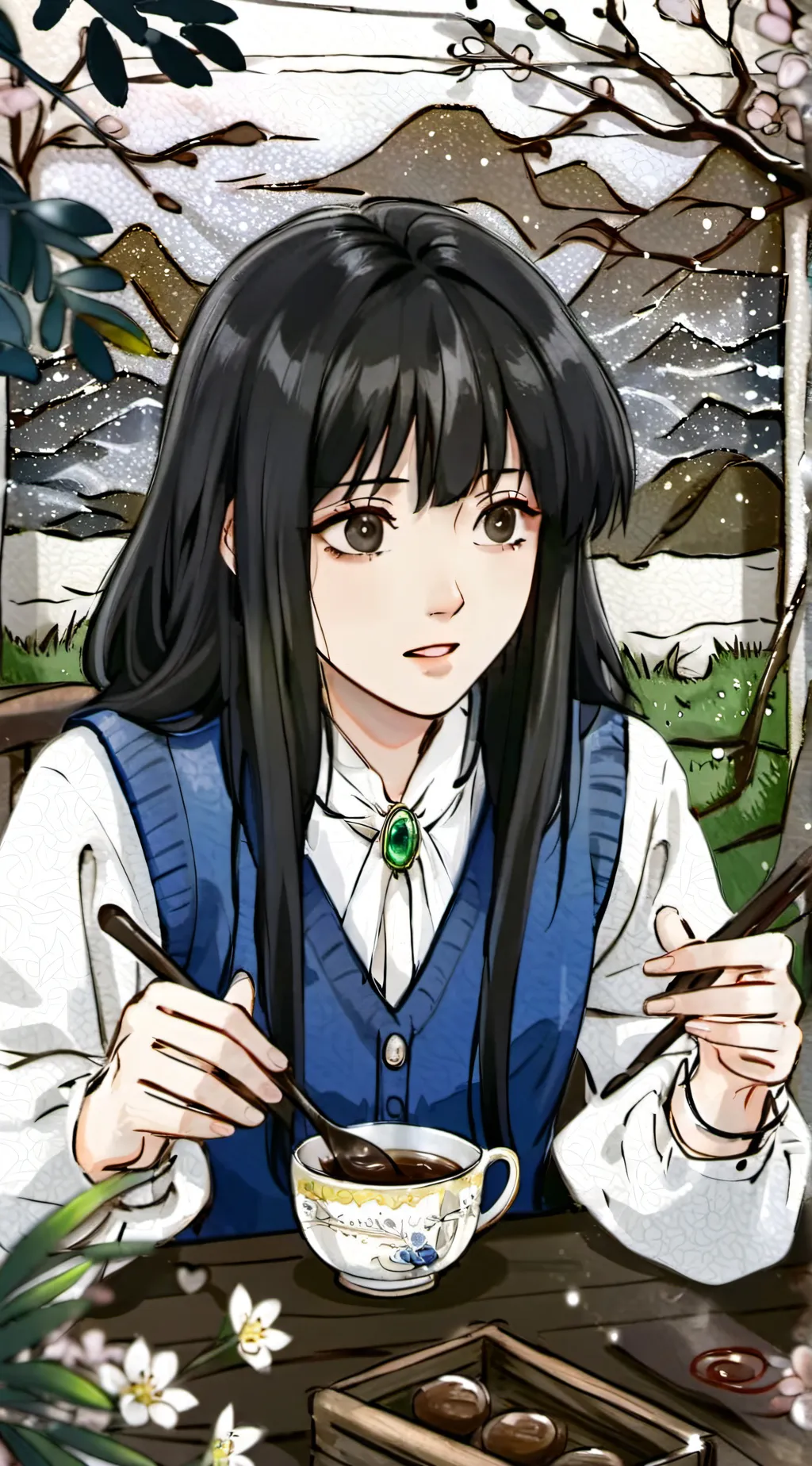 ai character: Shawako background