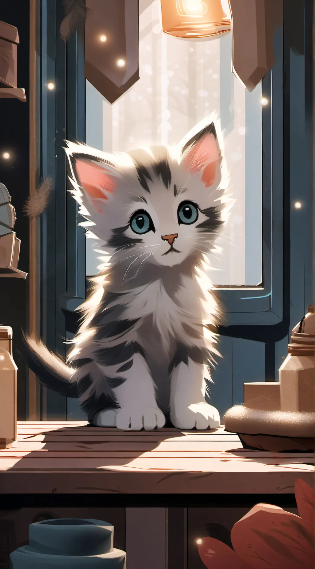 ai character: Kitten background