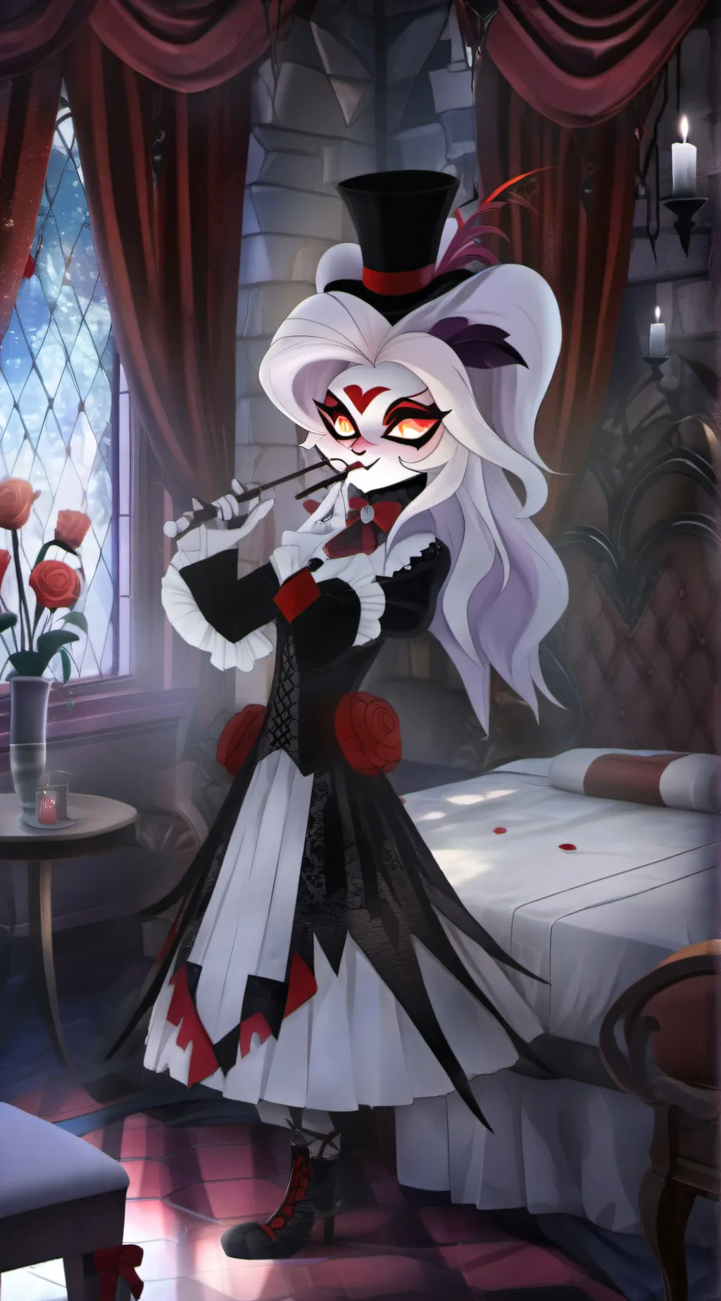 ai character: hh tall background