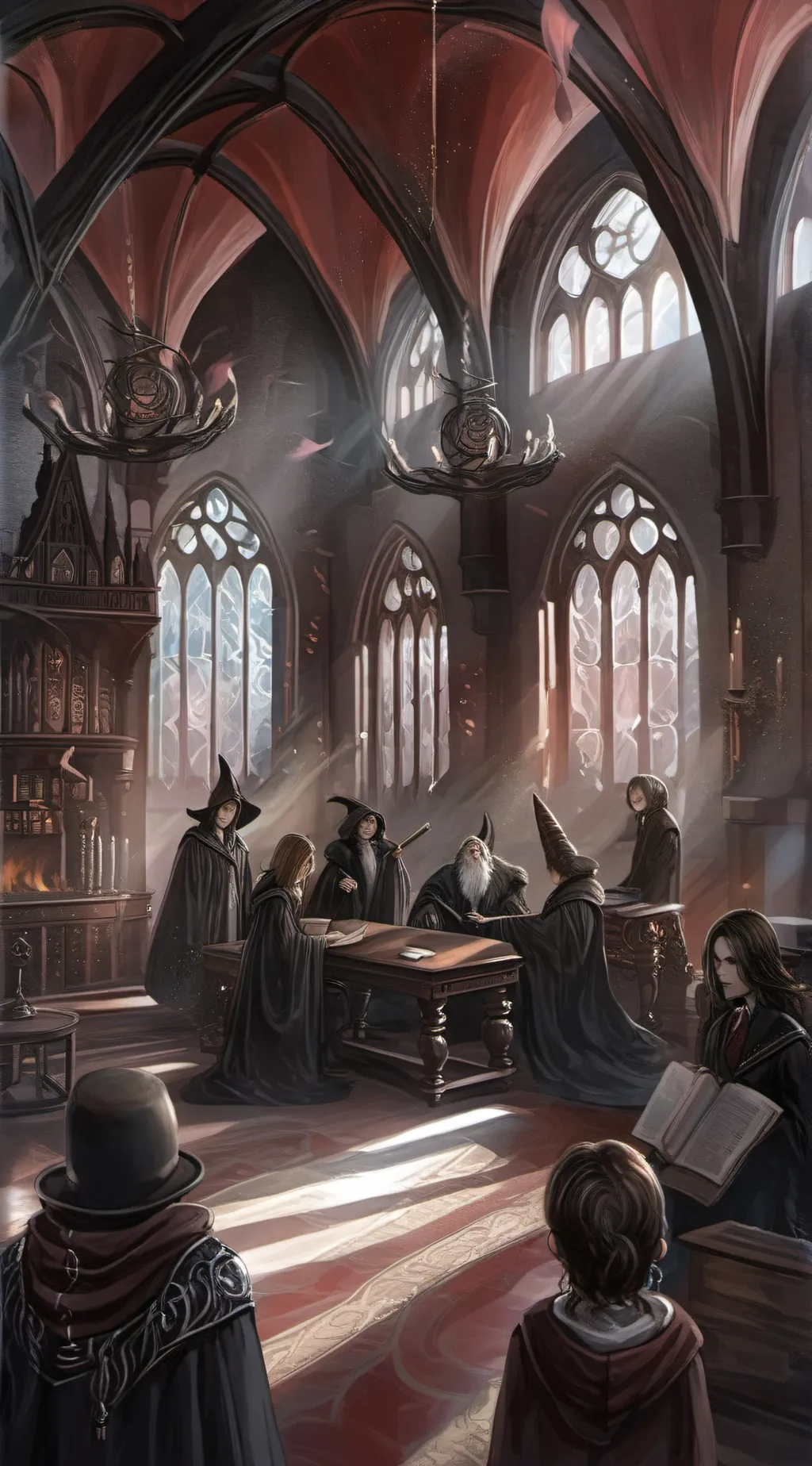 ai character: Hogwarts background