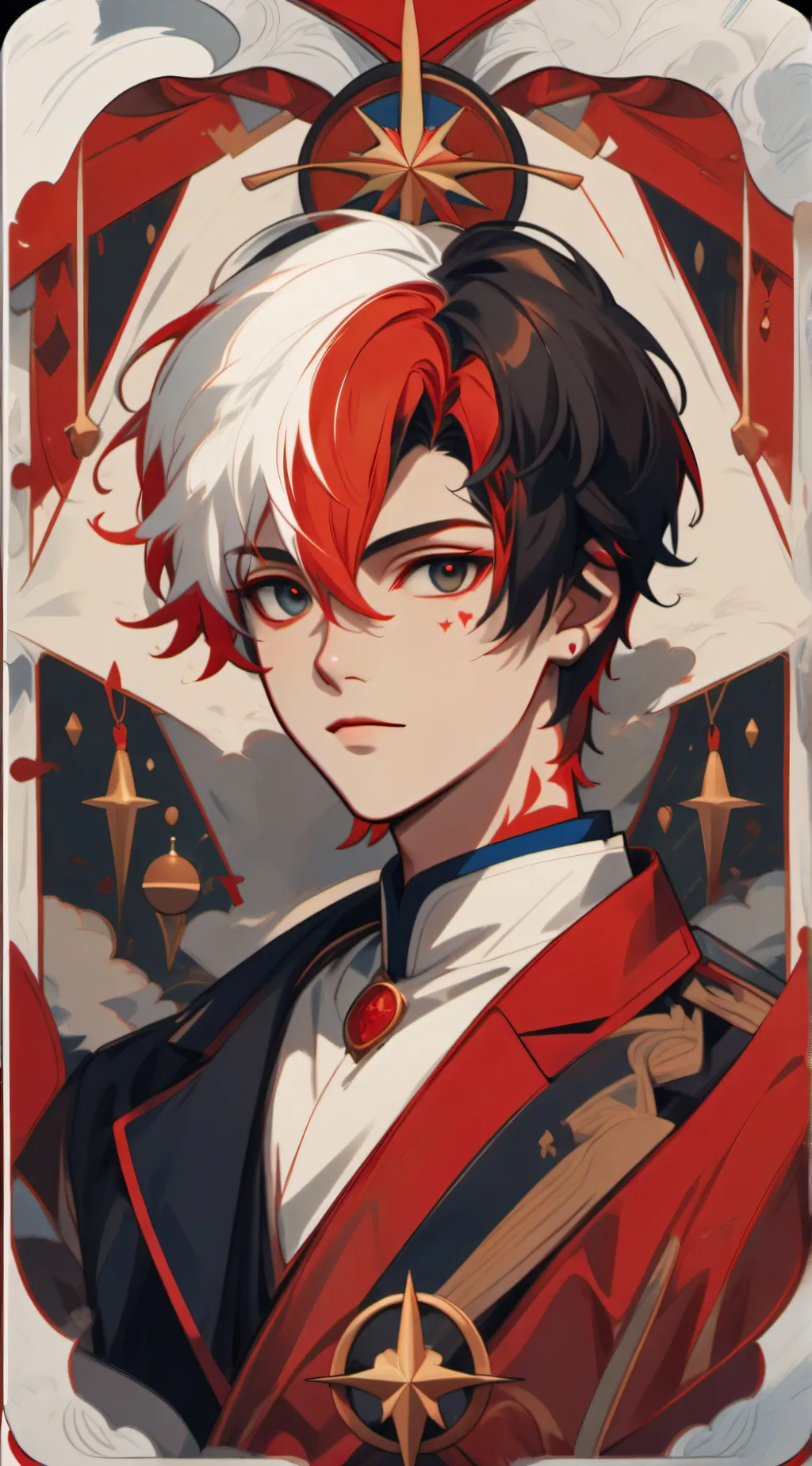 ai character: Vampire todoroki! background