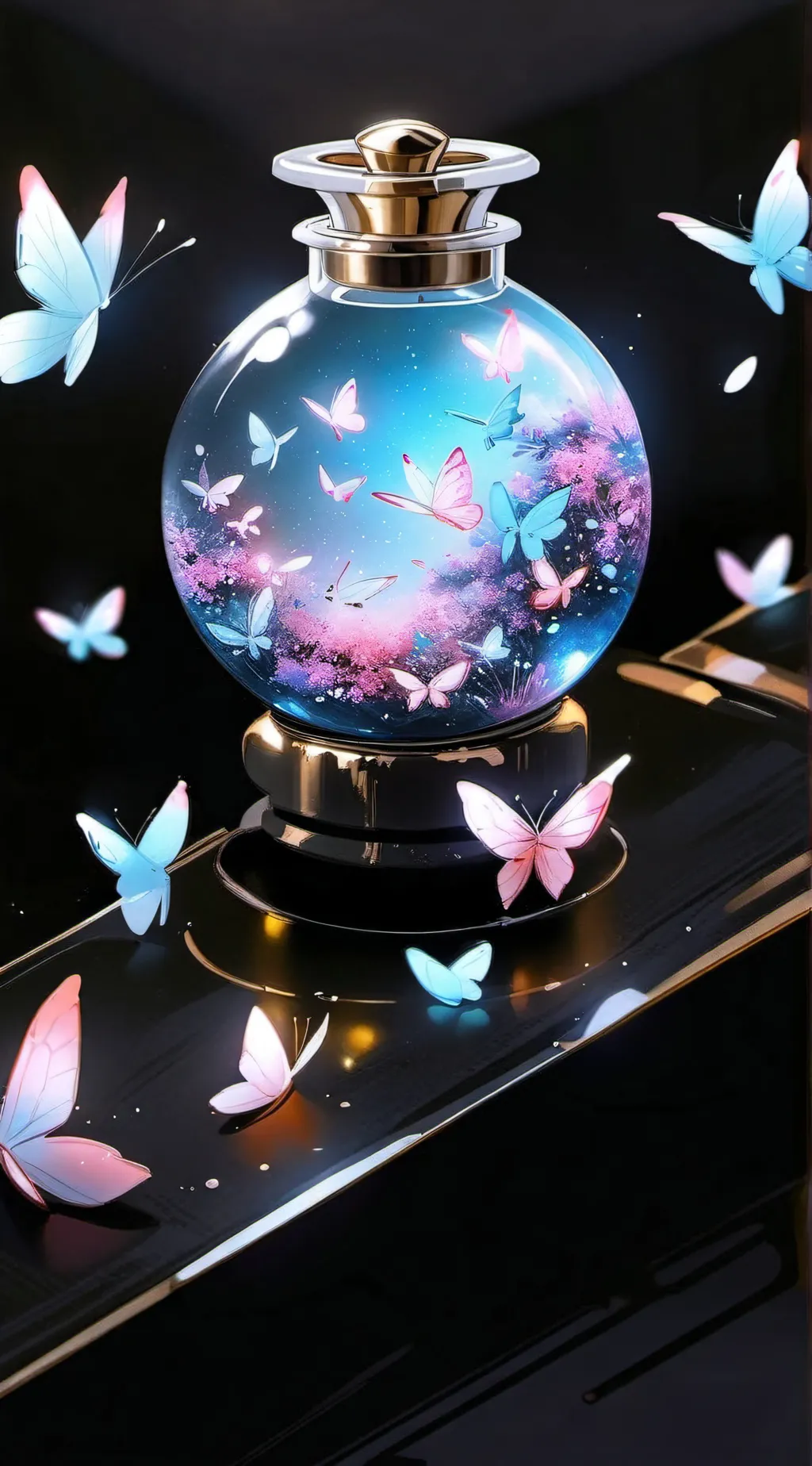 ai character: butterfly potion background