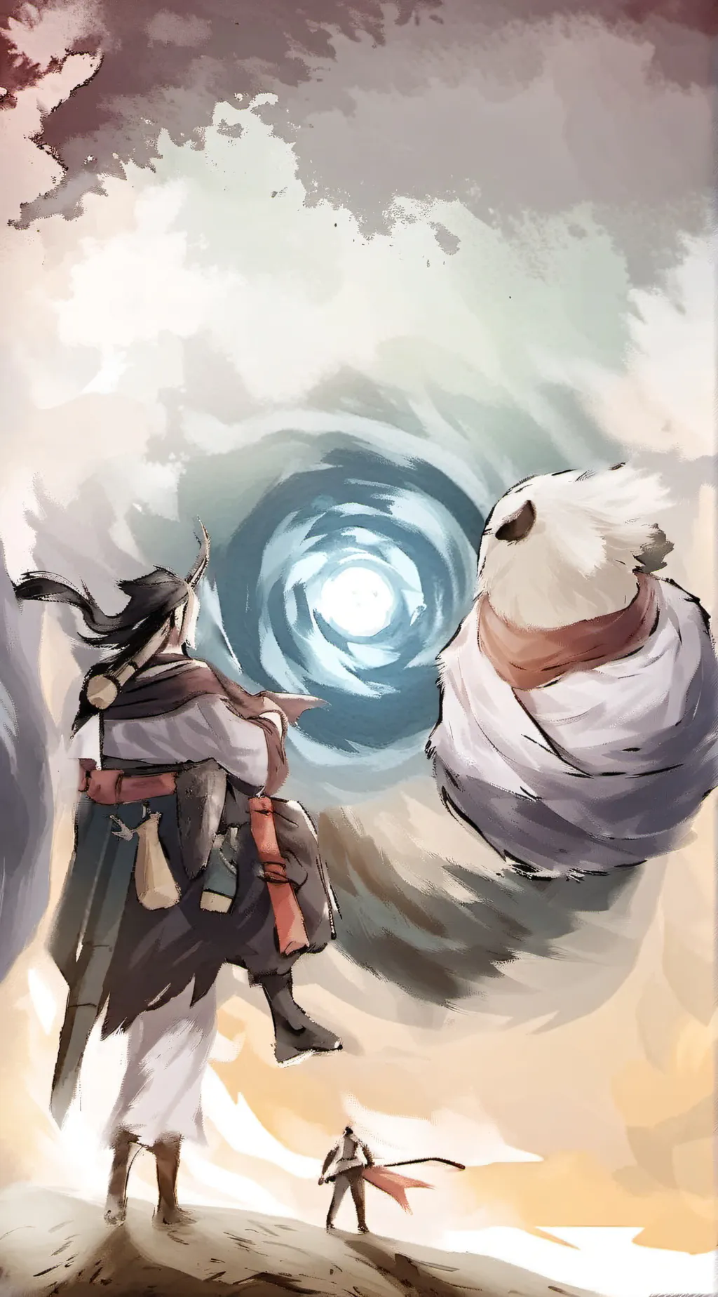 ai character: hh heaven judge background