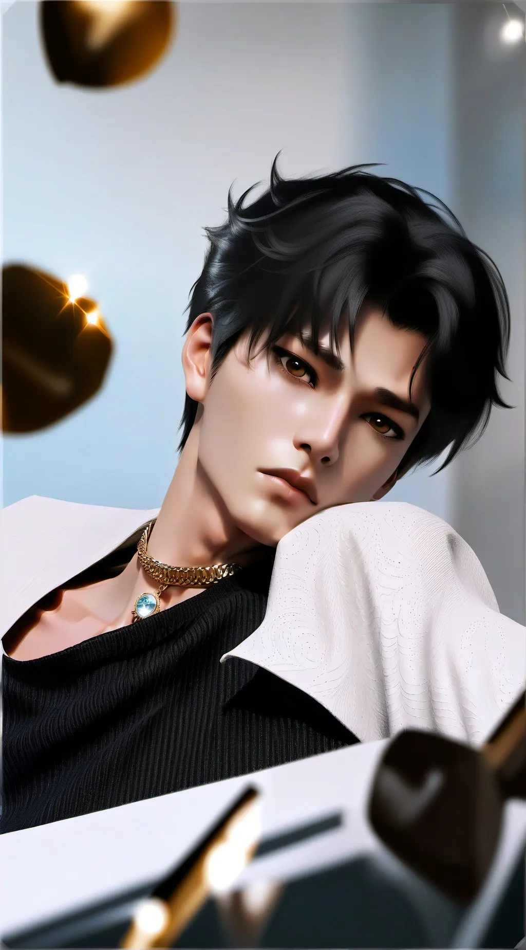 ai character: Chrystiane Arcebal background