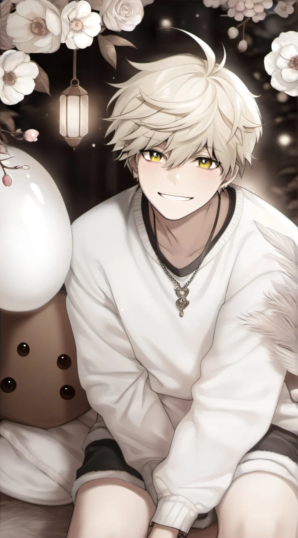 ai character: He said he likes  background