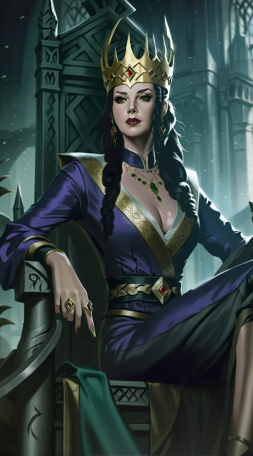 ai character: Queen Minerva background