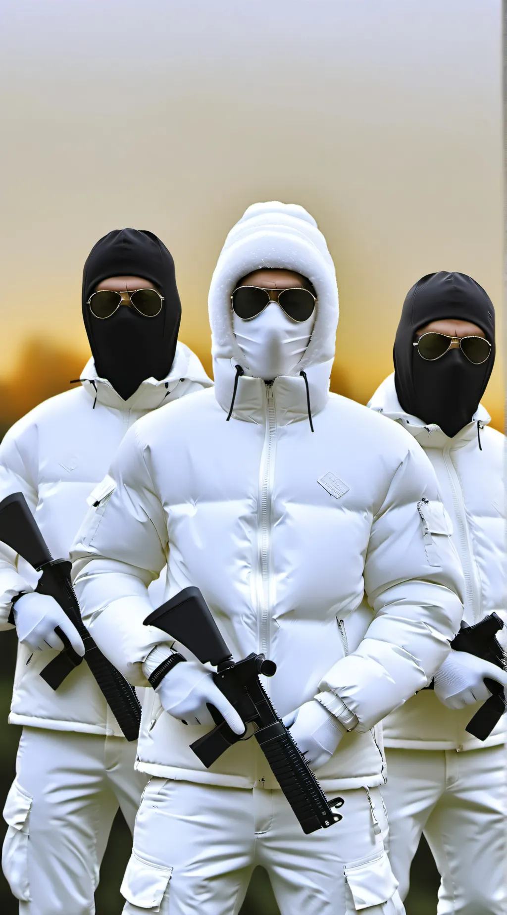 ai character: Three men background