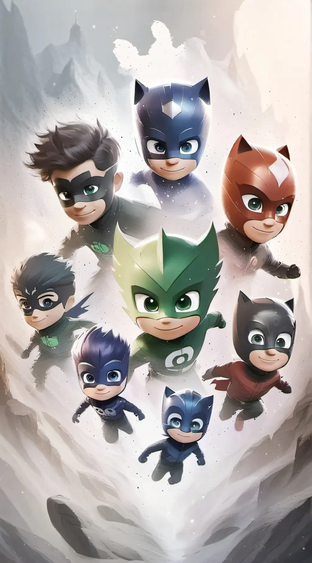 ai character: pj masks background