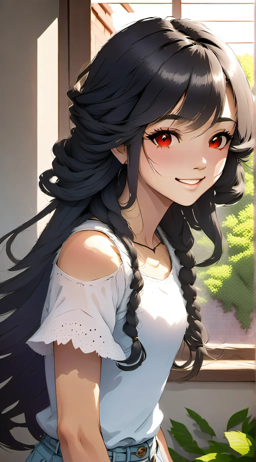 ai character: Sakura background