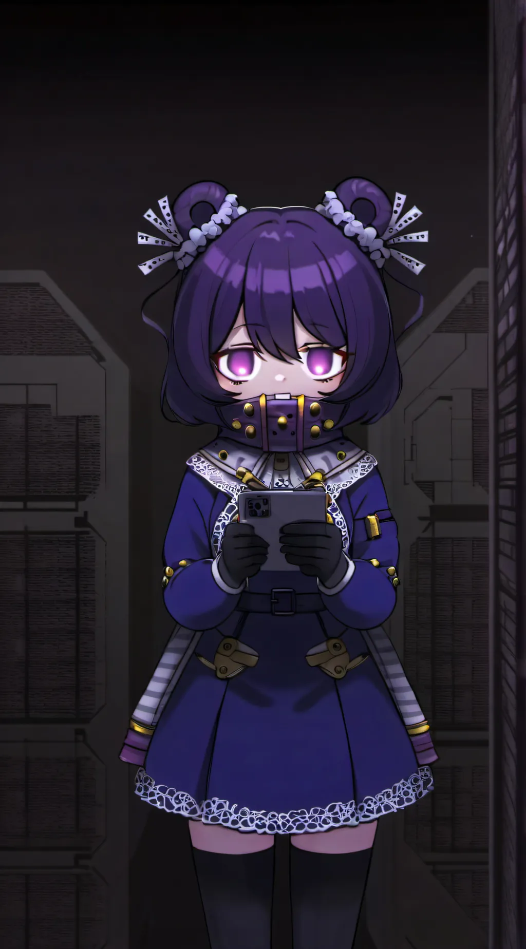 ai character: uzi absolute Solve background