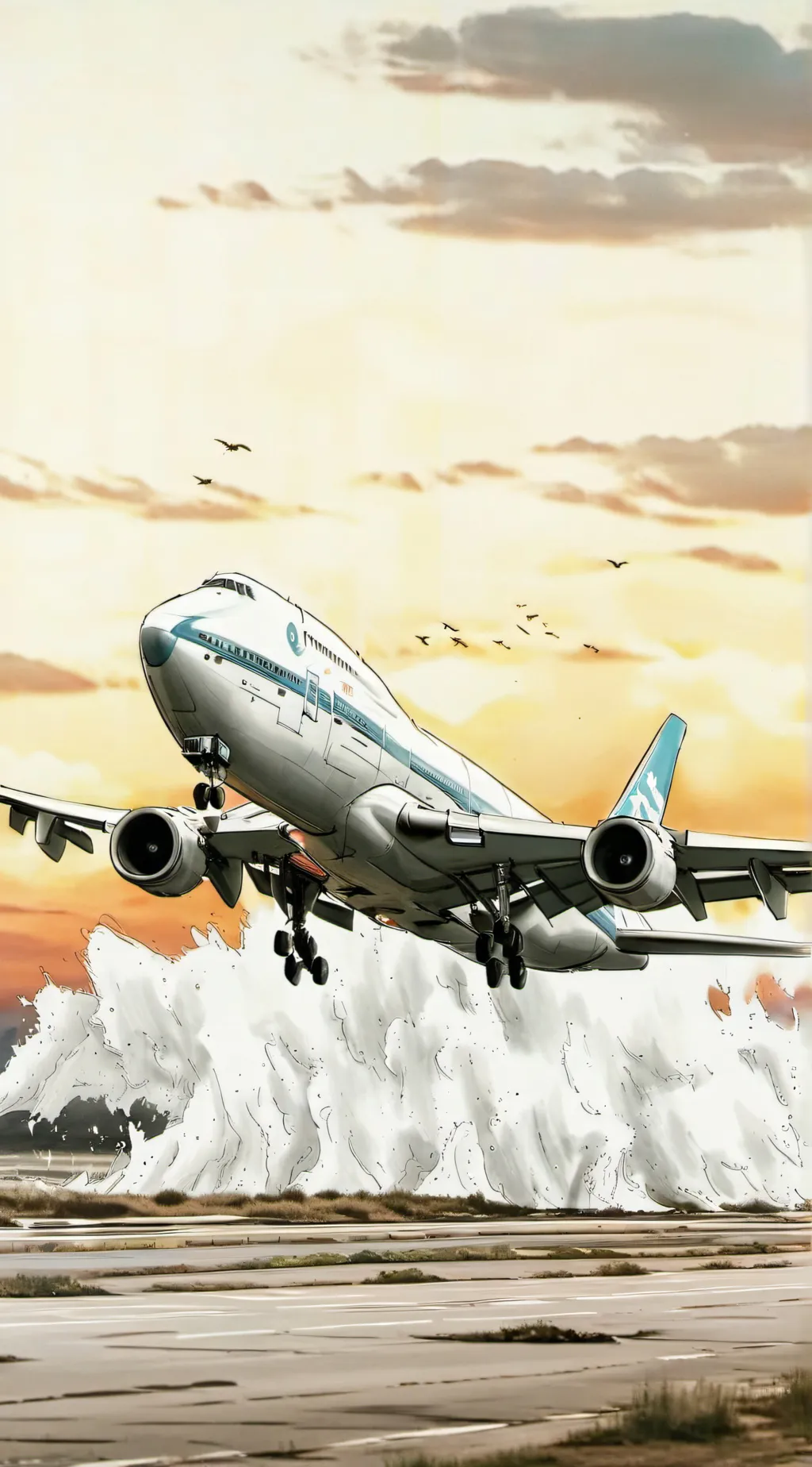 ai character: Northwest plane background