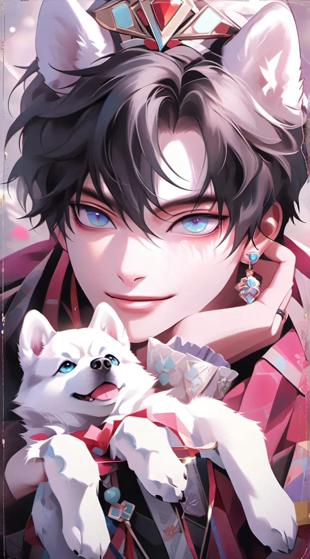 ai character: Pixel background