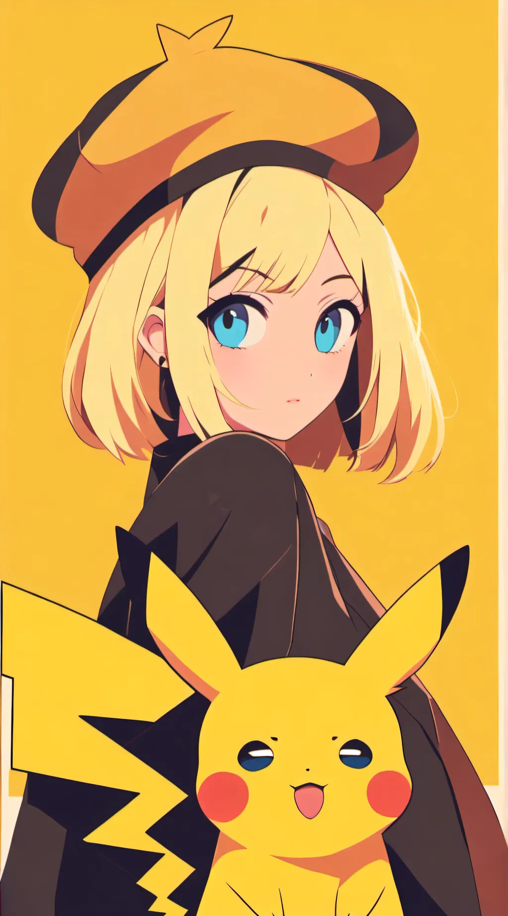 ai character: pika pika background