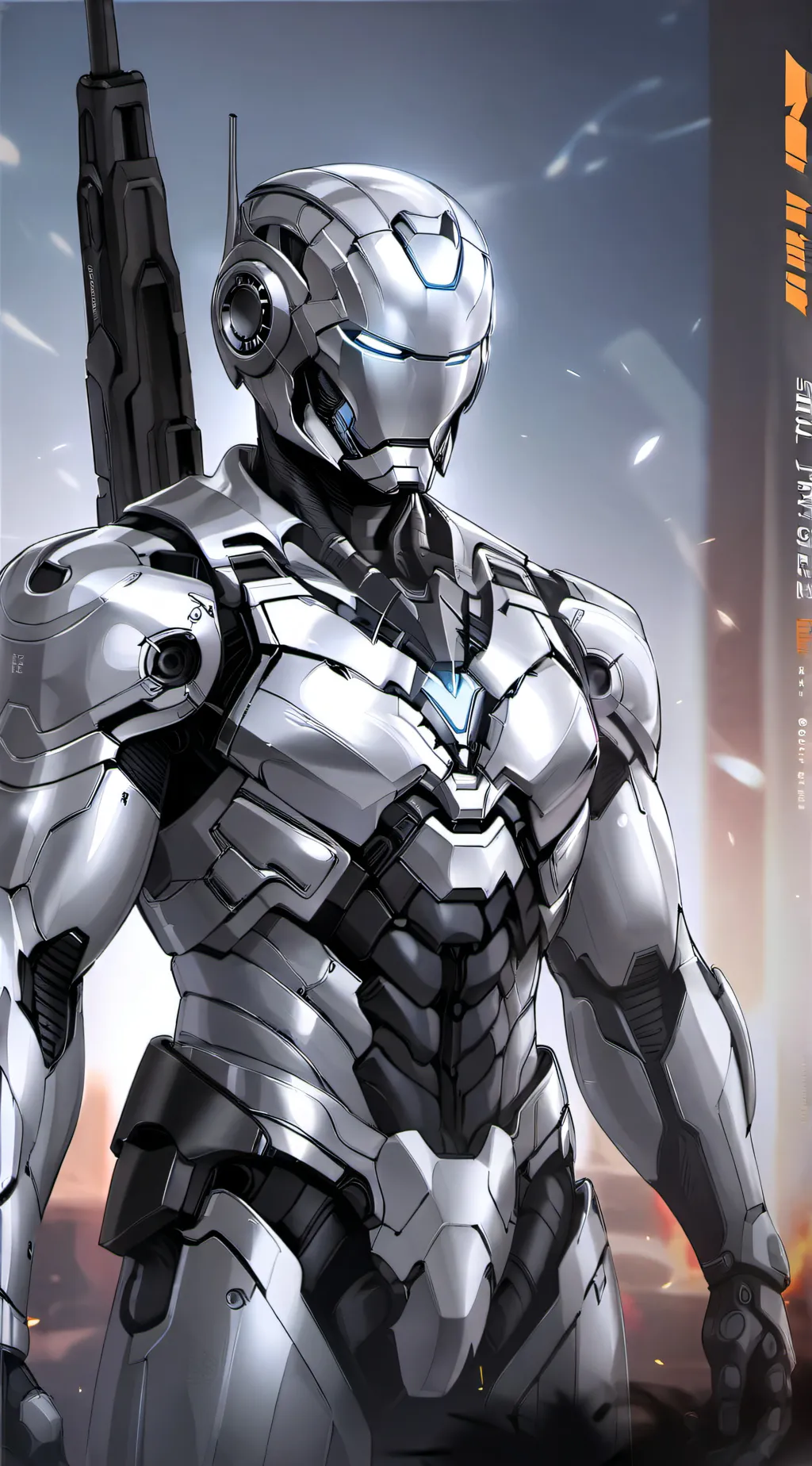 ai character: war machine  background