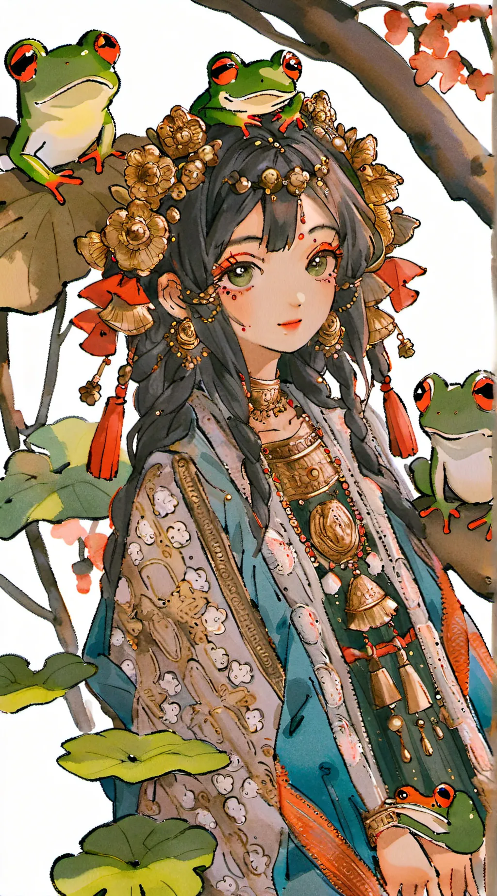 ai character: tsuyu (gf) background