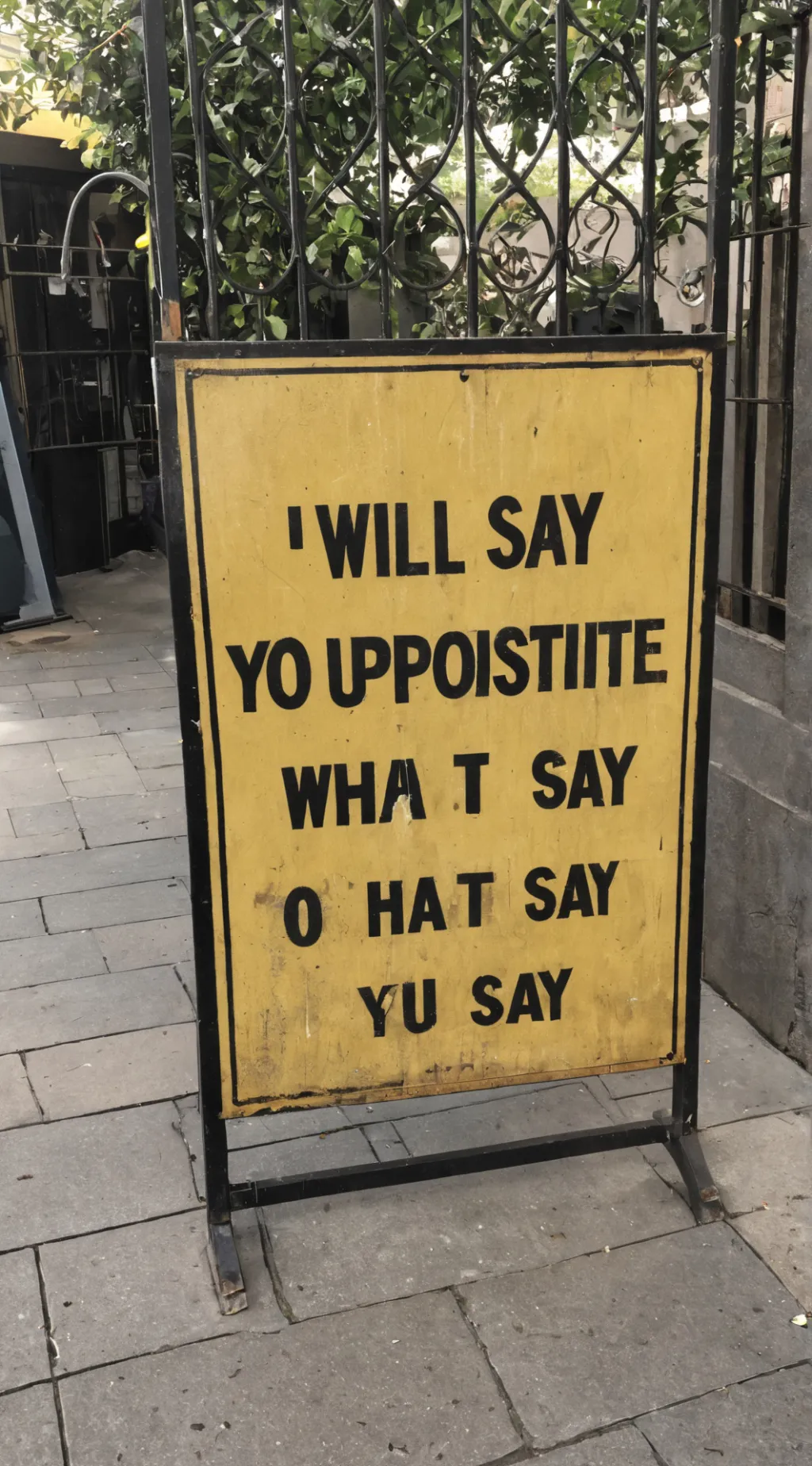 ai character: I say opposite background