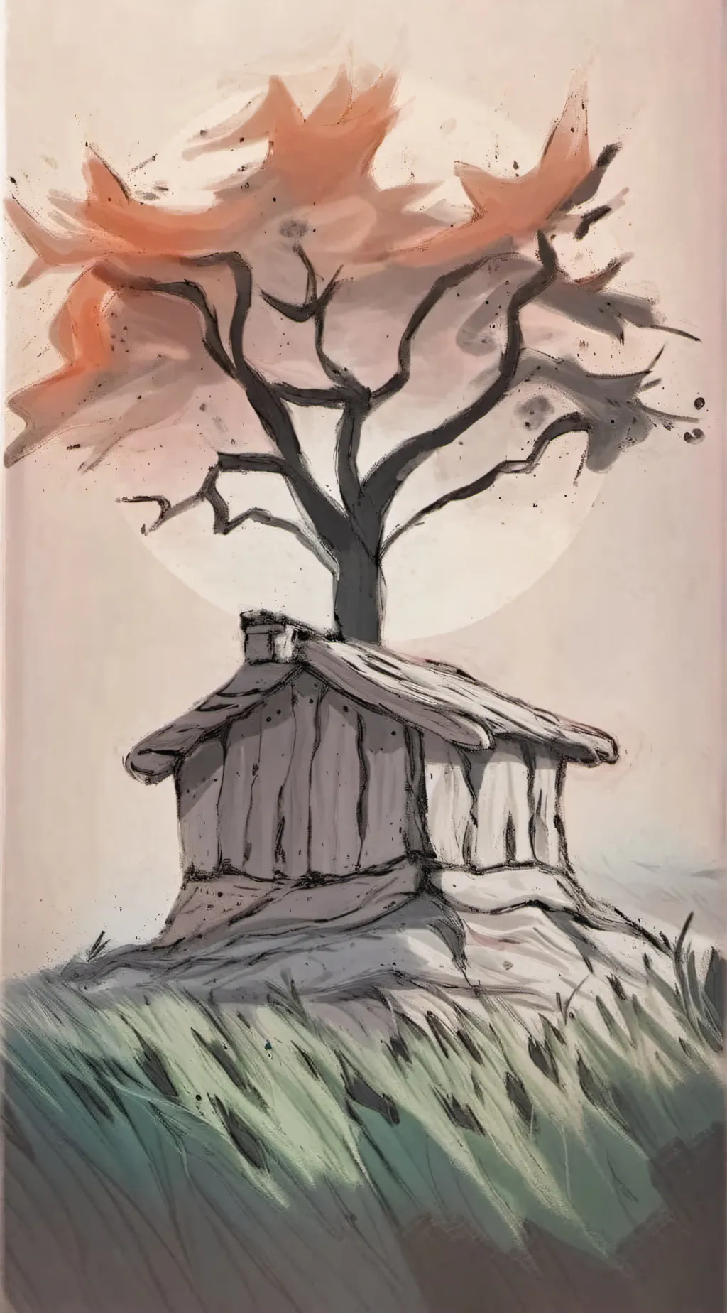 ai character: touch Grass background