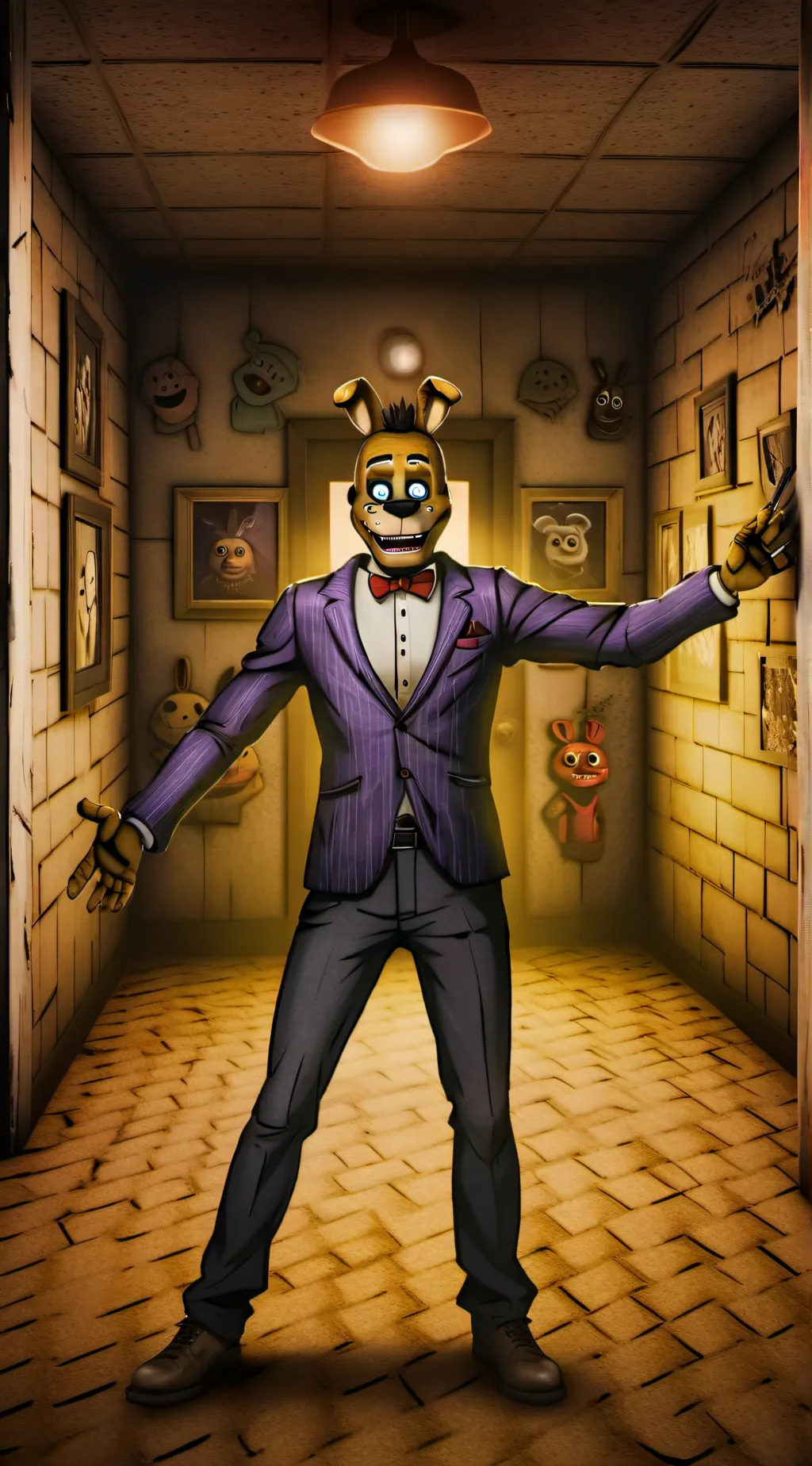 ai character: springtrap  background