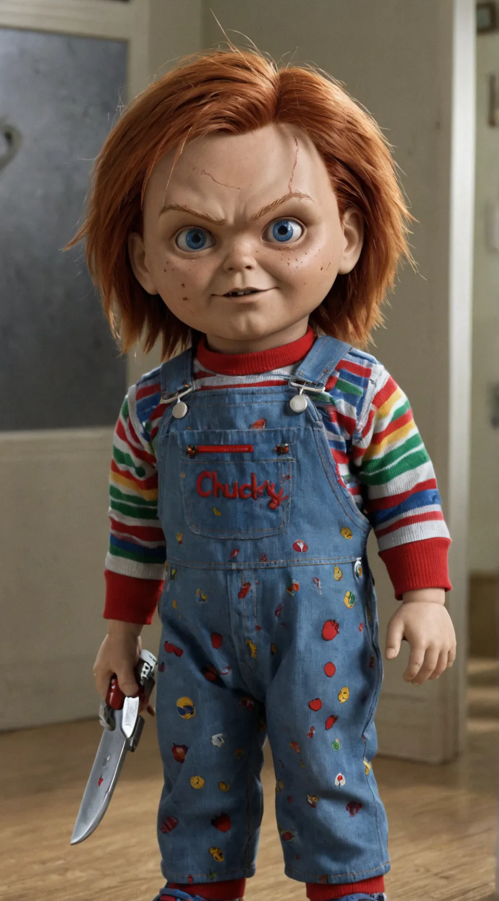 ai character: Chucky Doll background