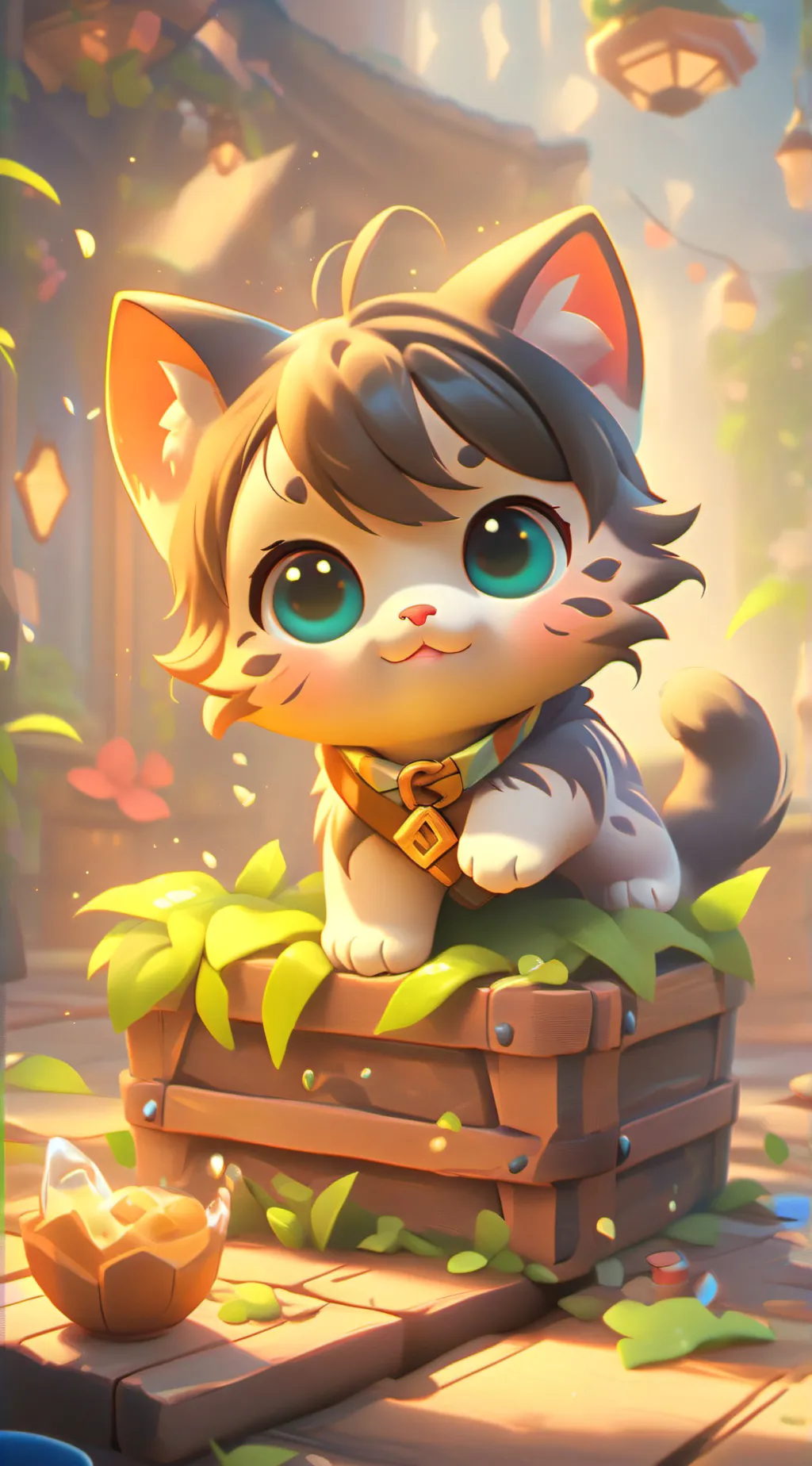 ai character: Vani x Kyle 💙🩷 background