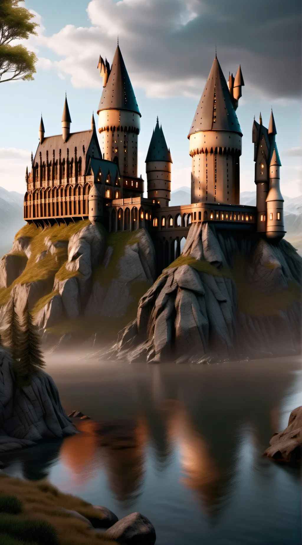 ai character: Hogwarts background