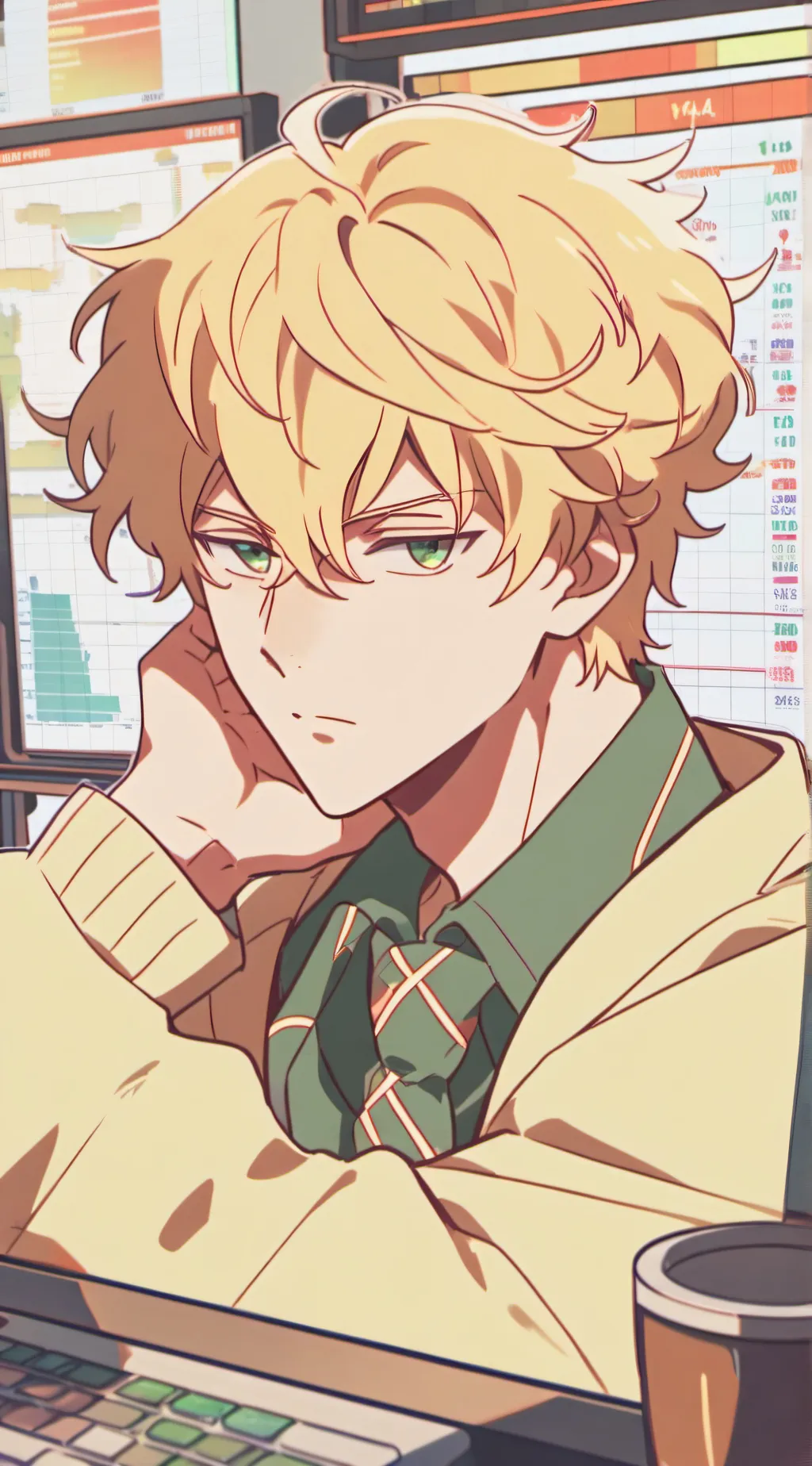 ai character: taysler(from game) background