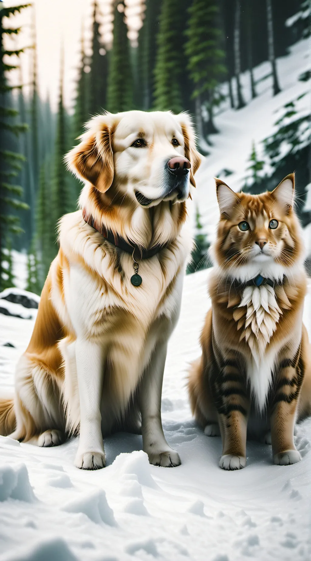 ai character: Lucky and Luna background