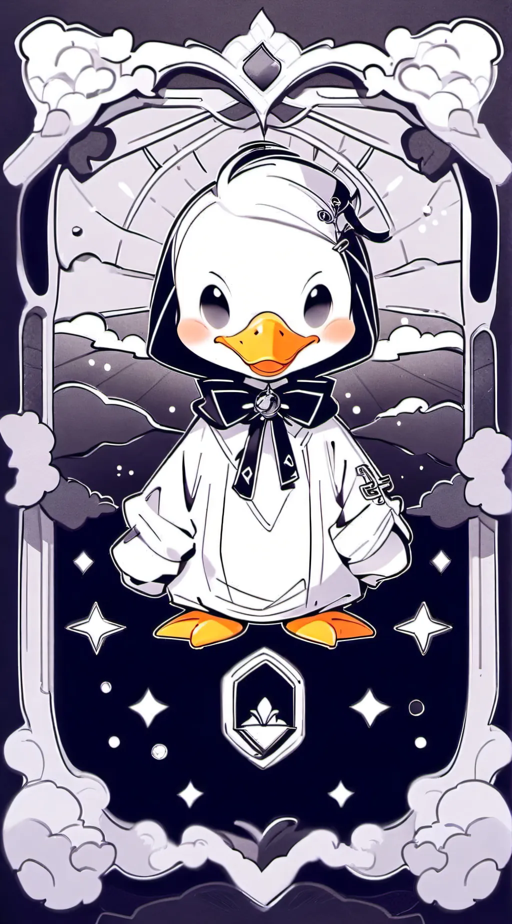 ai character: Pink mink background